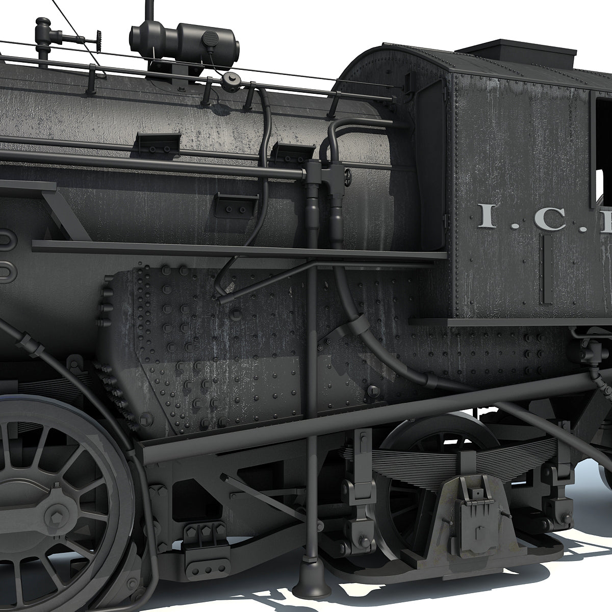 Steam Locomotive 3D Models