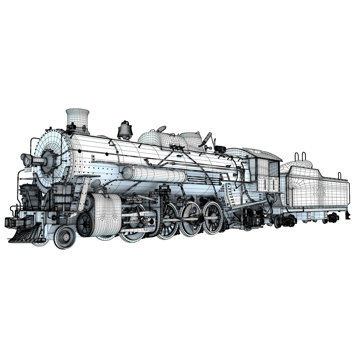 Steam Locomotive 3D Models