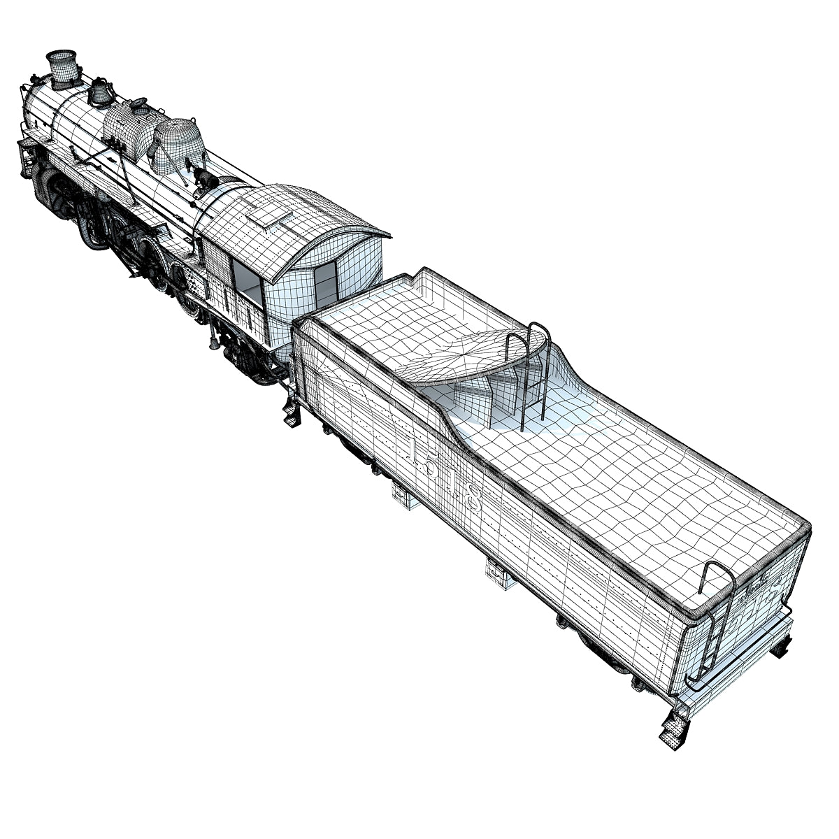 Steam Locomotive 3D Models