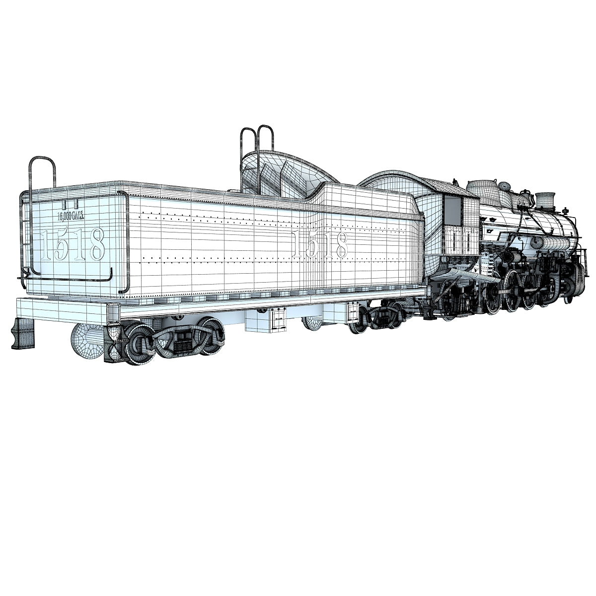 Steam Locomotive 3D Models