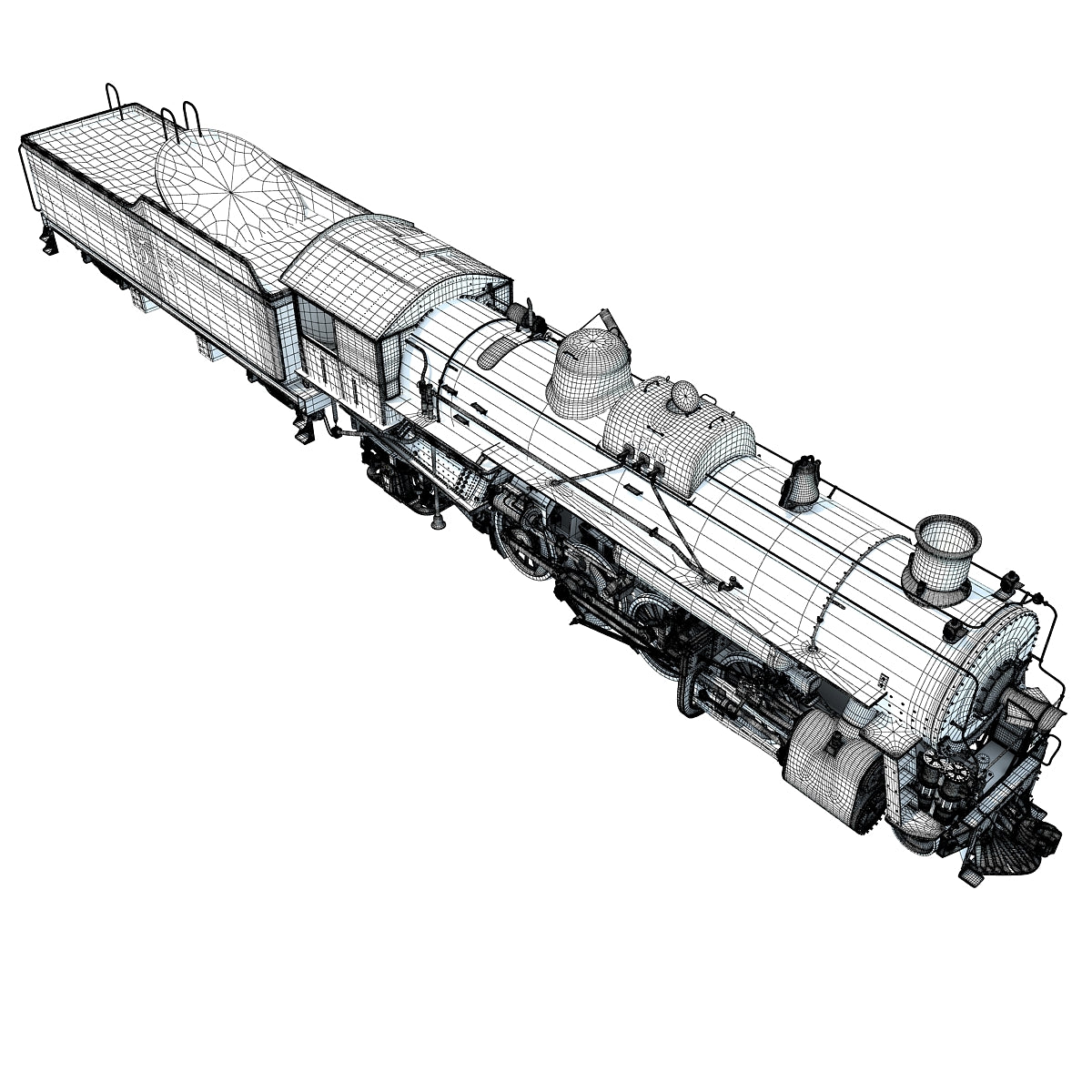 Steam Locomotive 3D Models
