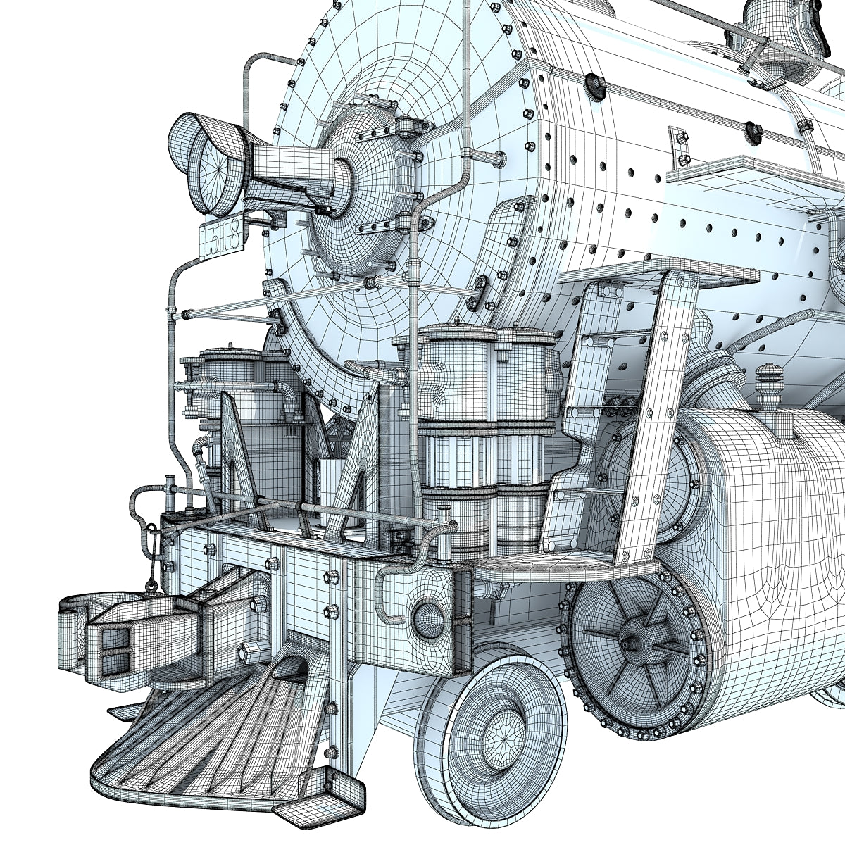 Steam Locomotive 3D Models