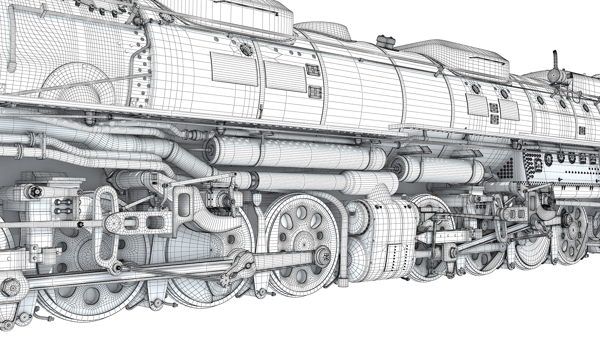 Steam Locomotive Big Boy Train 3D Horse steam-locomotive-big-boy-train-3d-horse