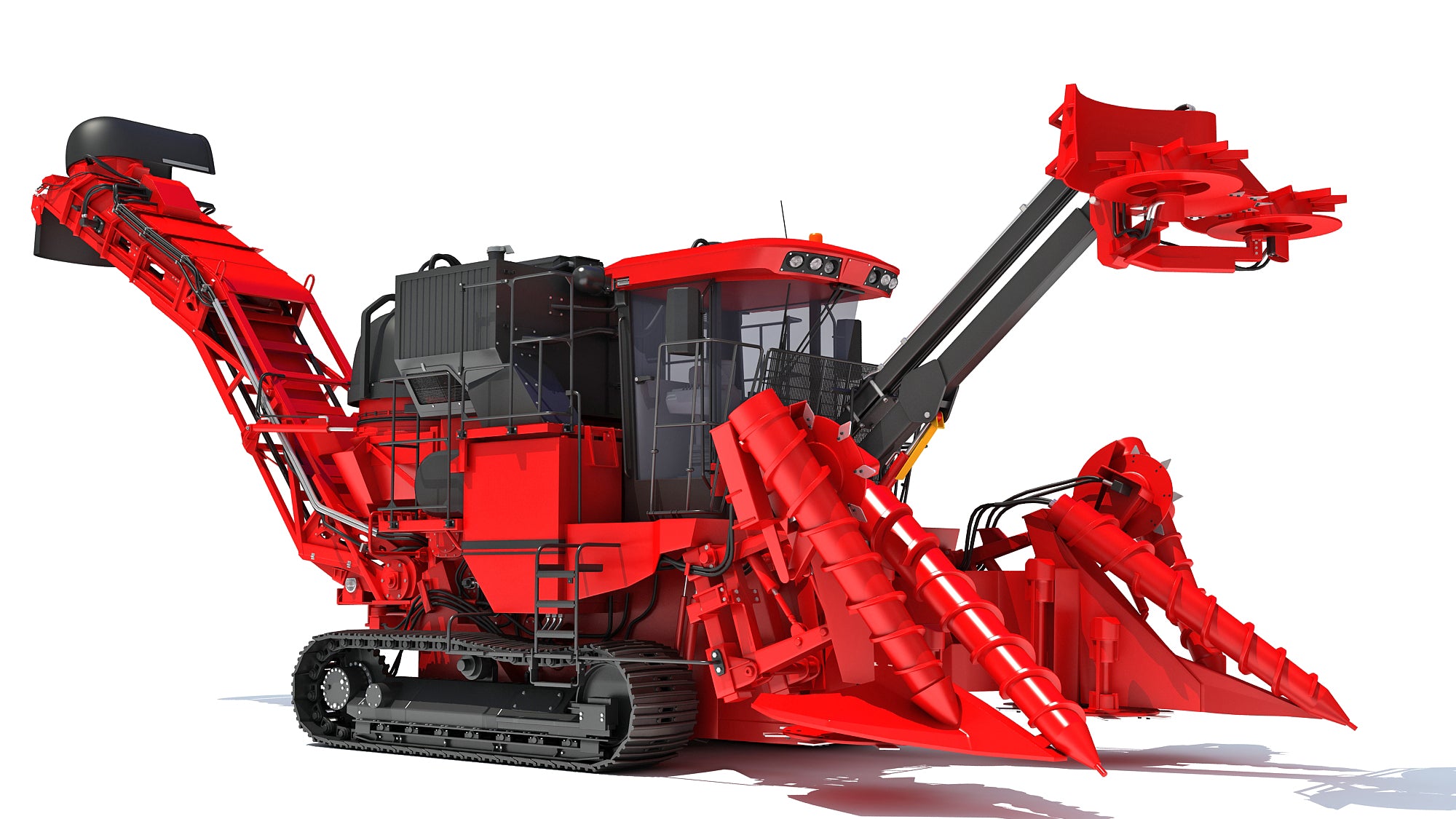 Sugar Cane Harvester 3D Model
