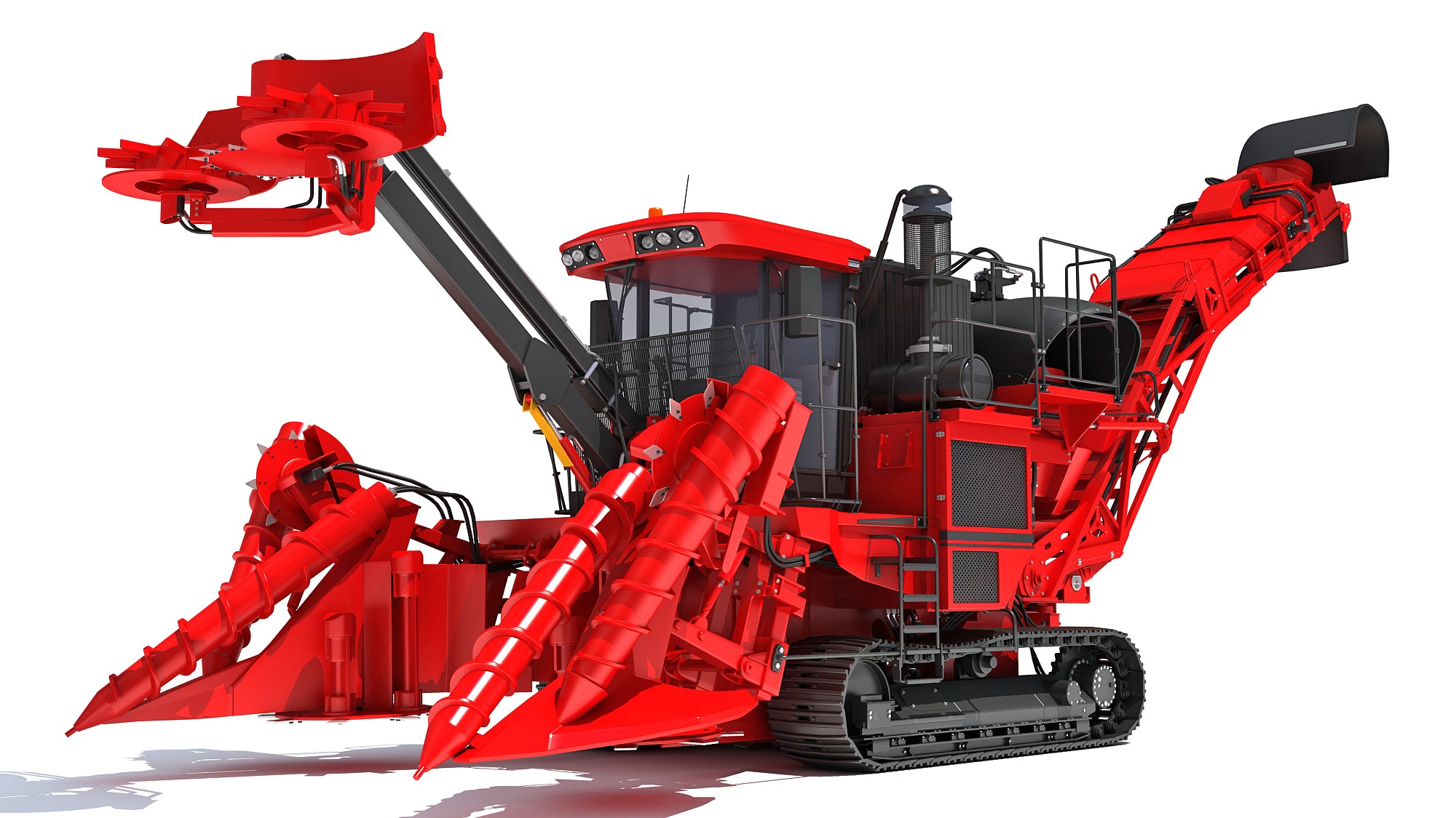 Sugar Cane Harvester 3D Model