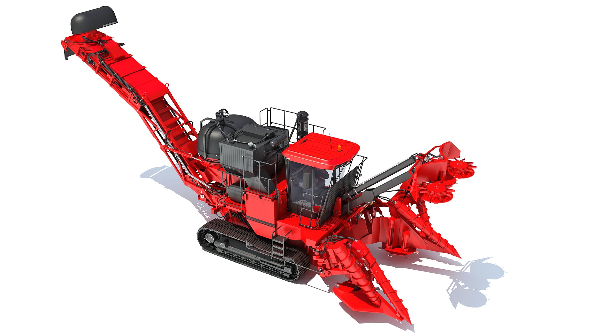 Sugar Cane Harvester 3D Model