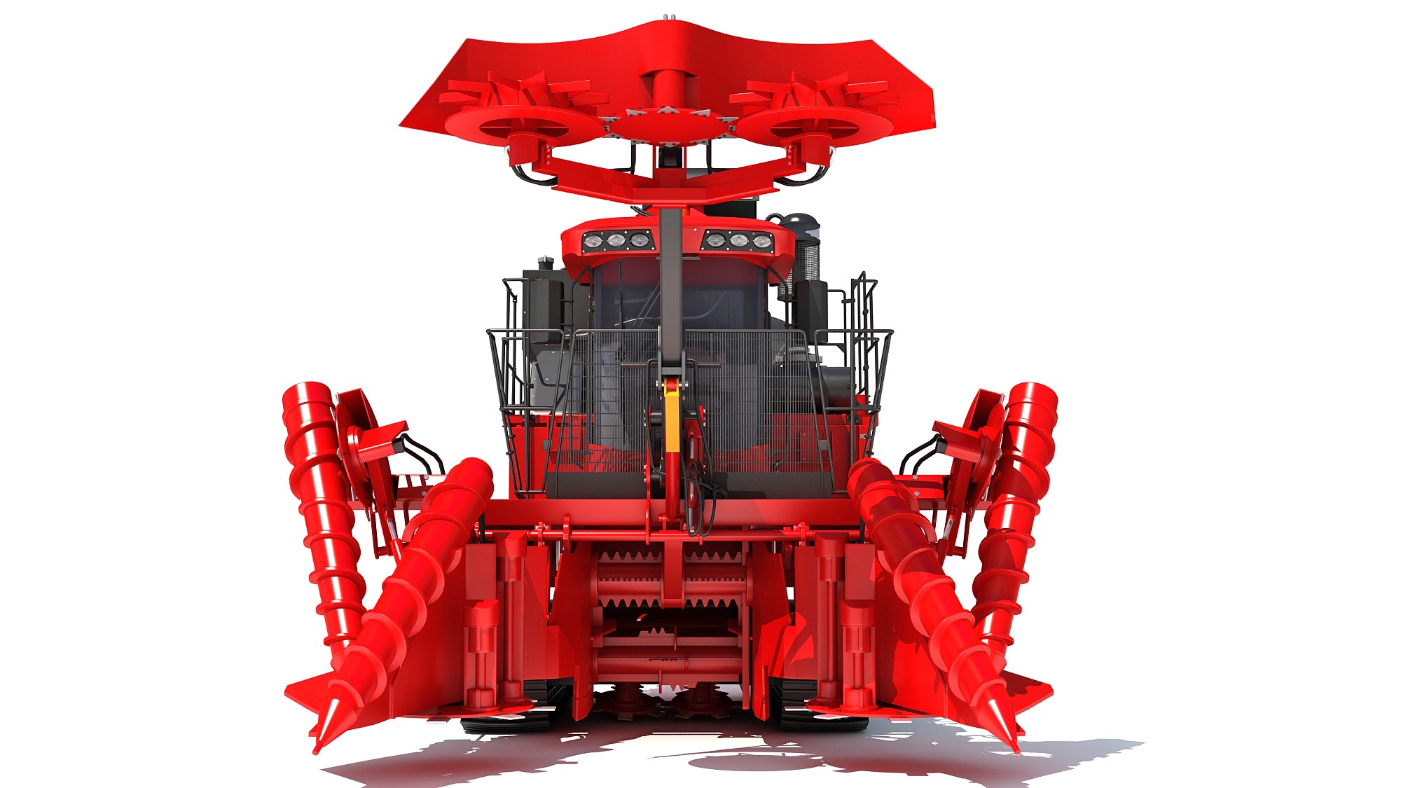 Sugar Cane Harvester 3D Model