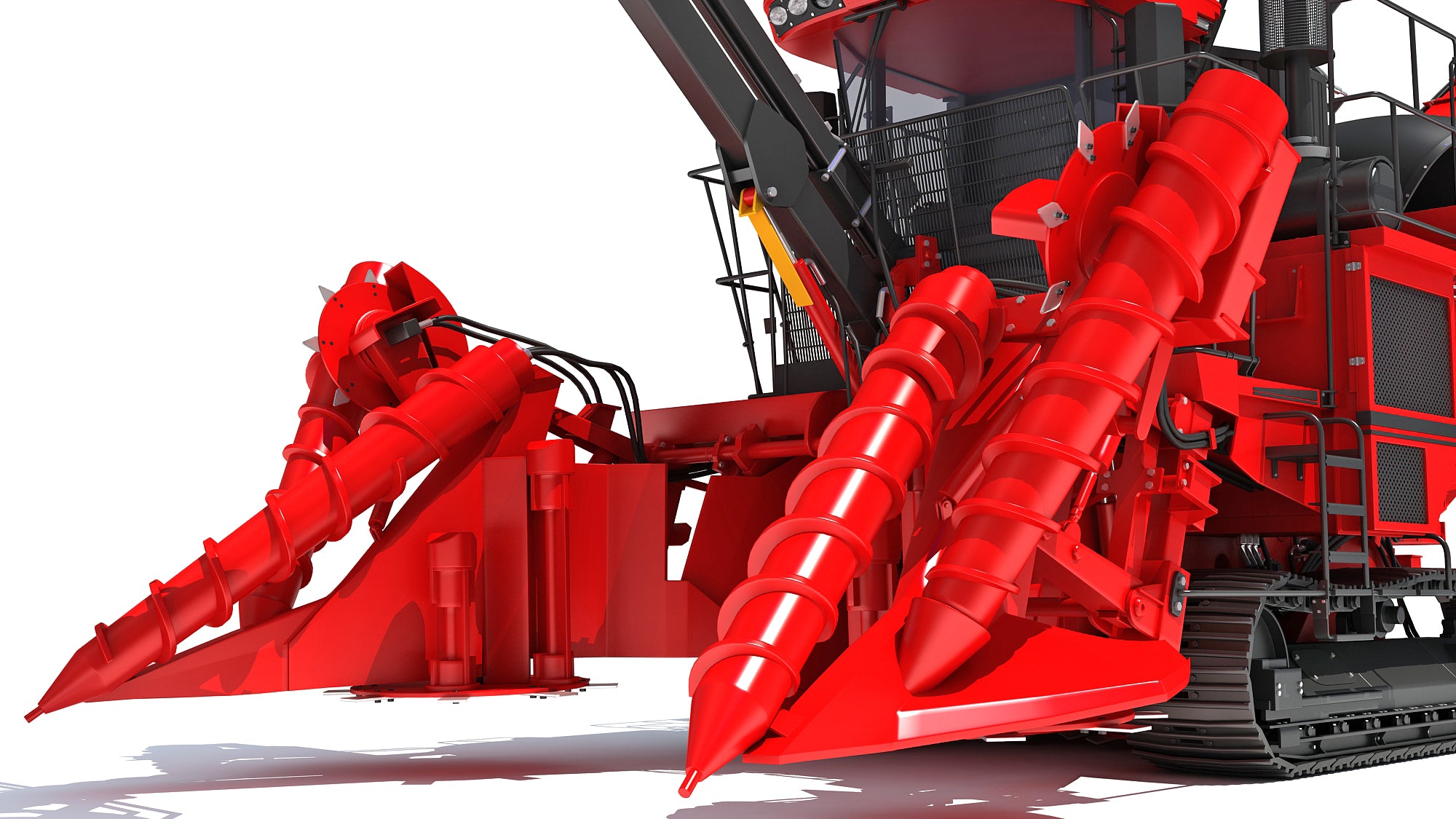 Sugar Cane Harvester 3D Model