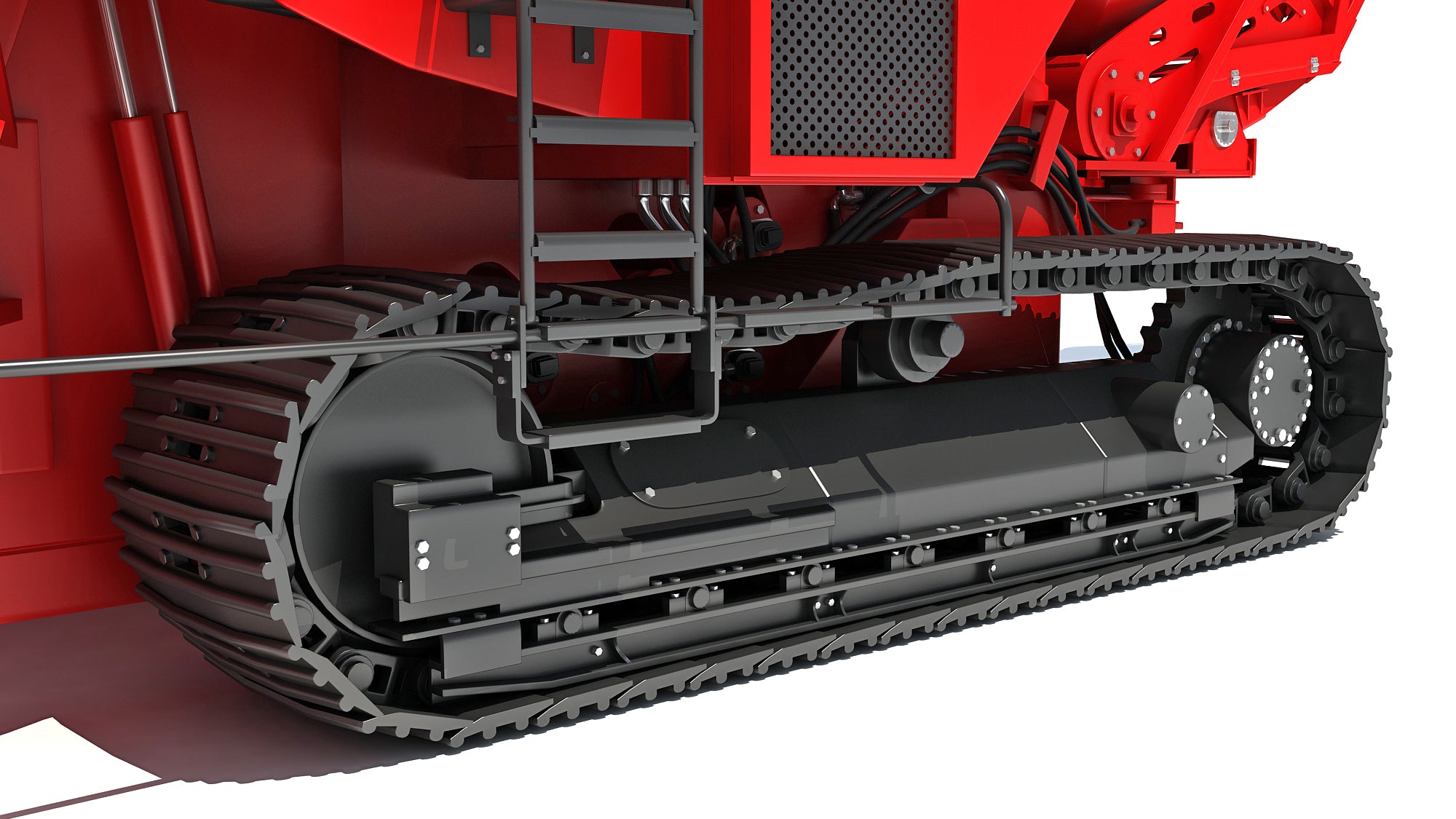 Sugar Cane Harvester 3D Model