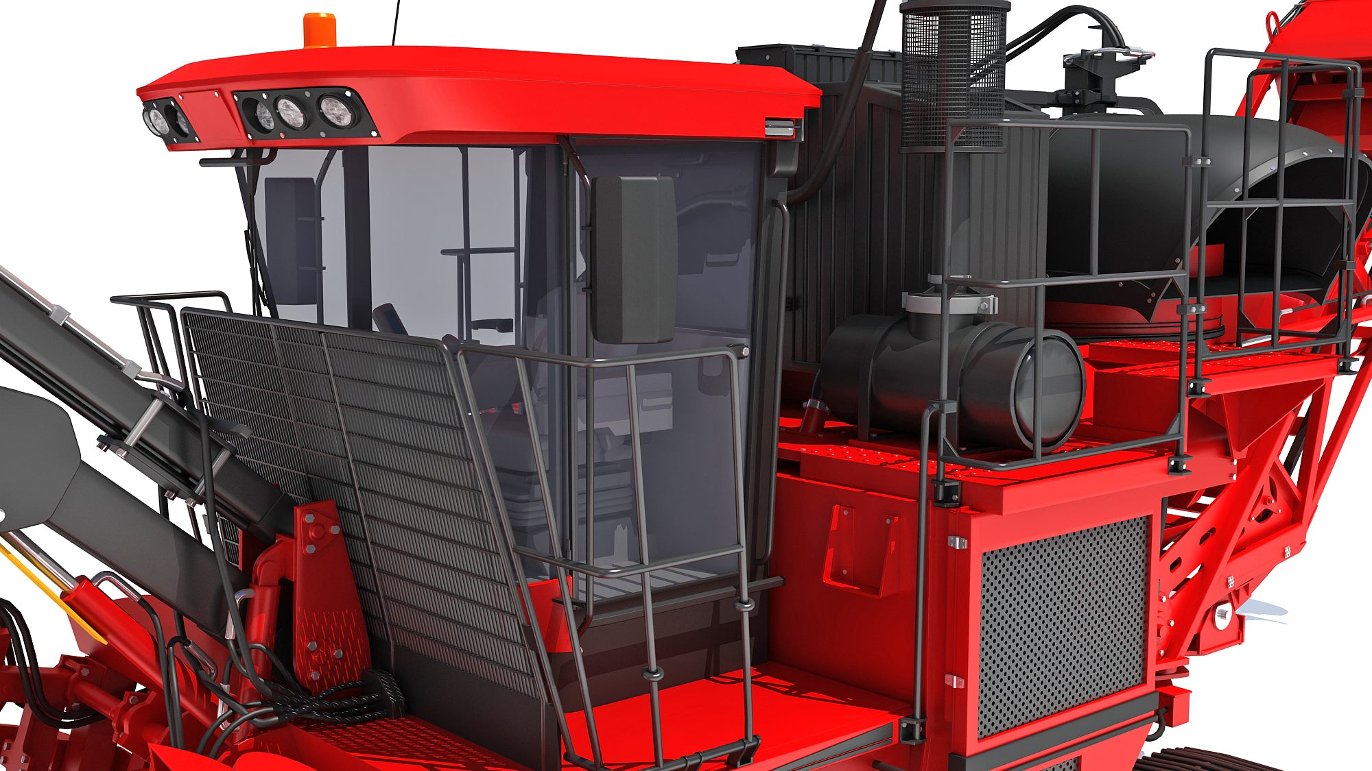 Sugar Cane Harvester 3D Model