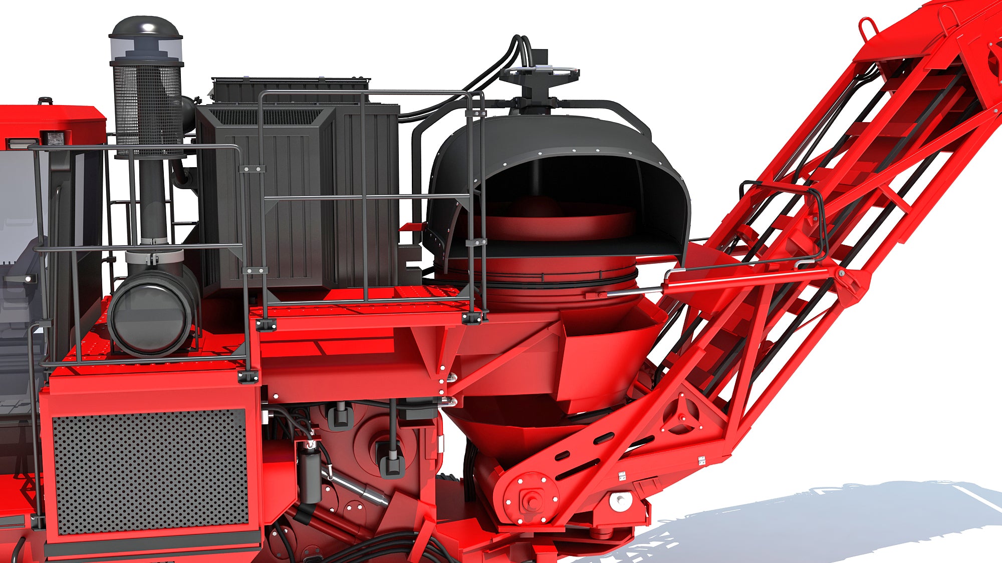 Sugar Cane Harvester 3D Model