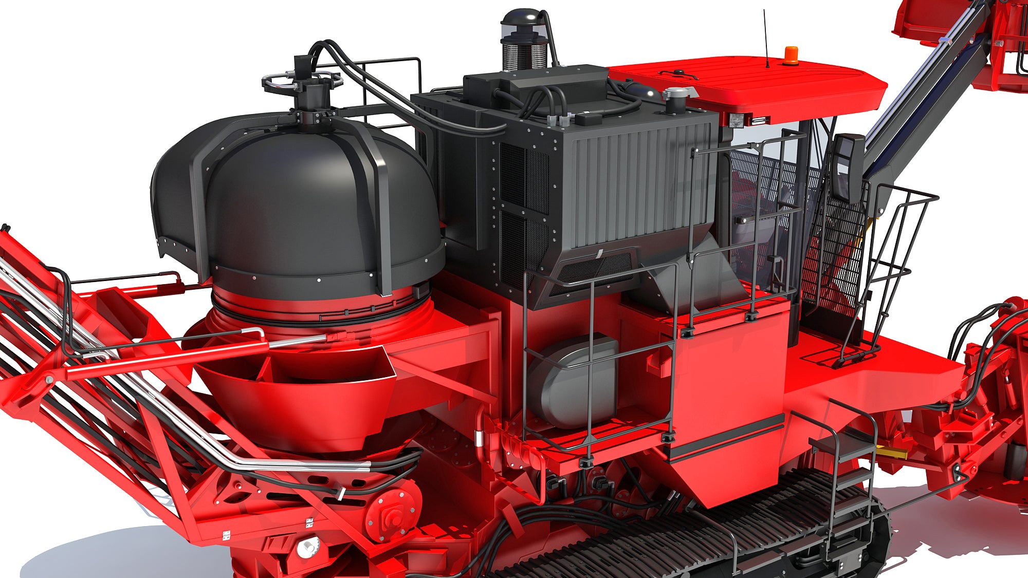 Sugar Cane Harvester 3D Model