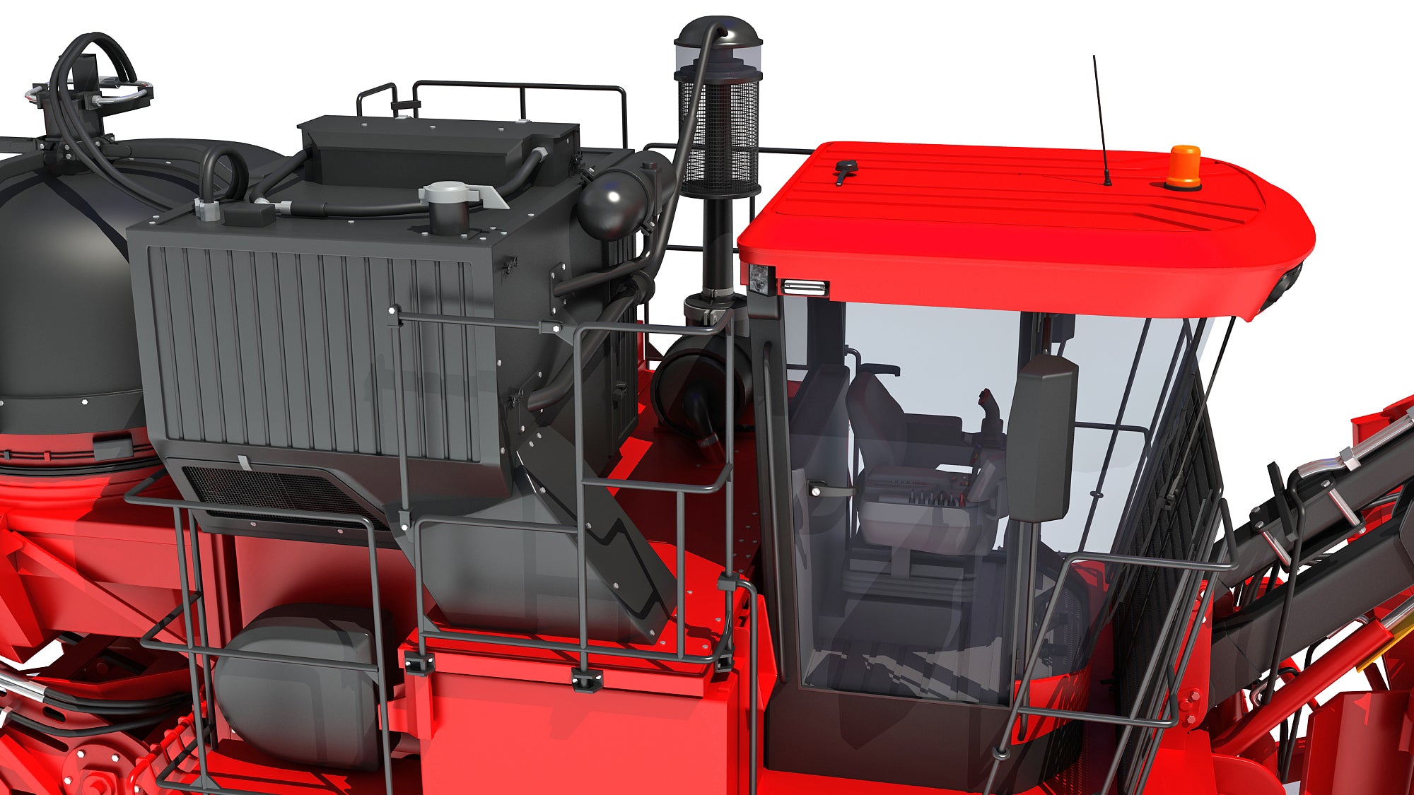 Sugar Cane Harvester 3D Model