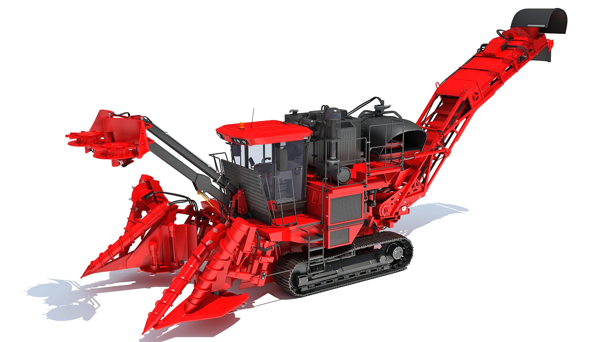 Sugar Cane Harvester 3D Model