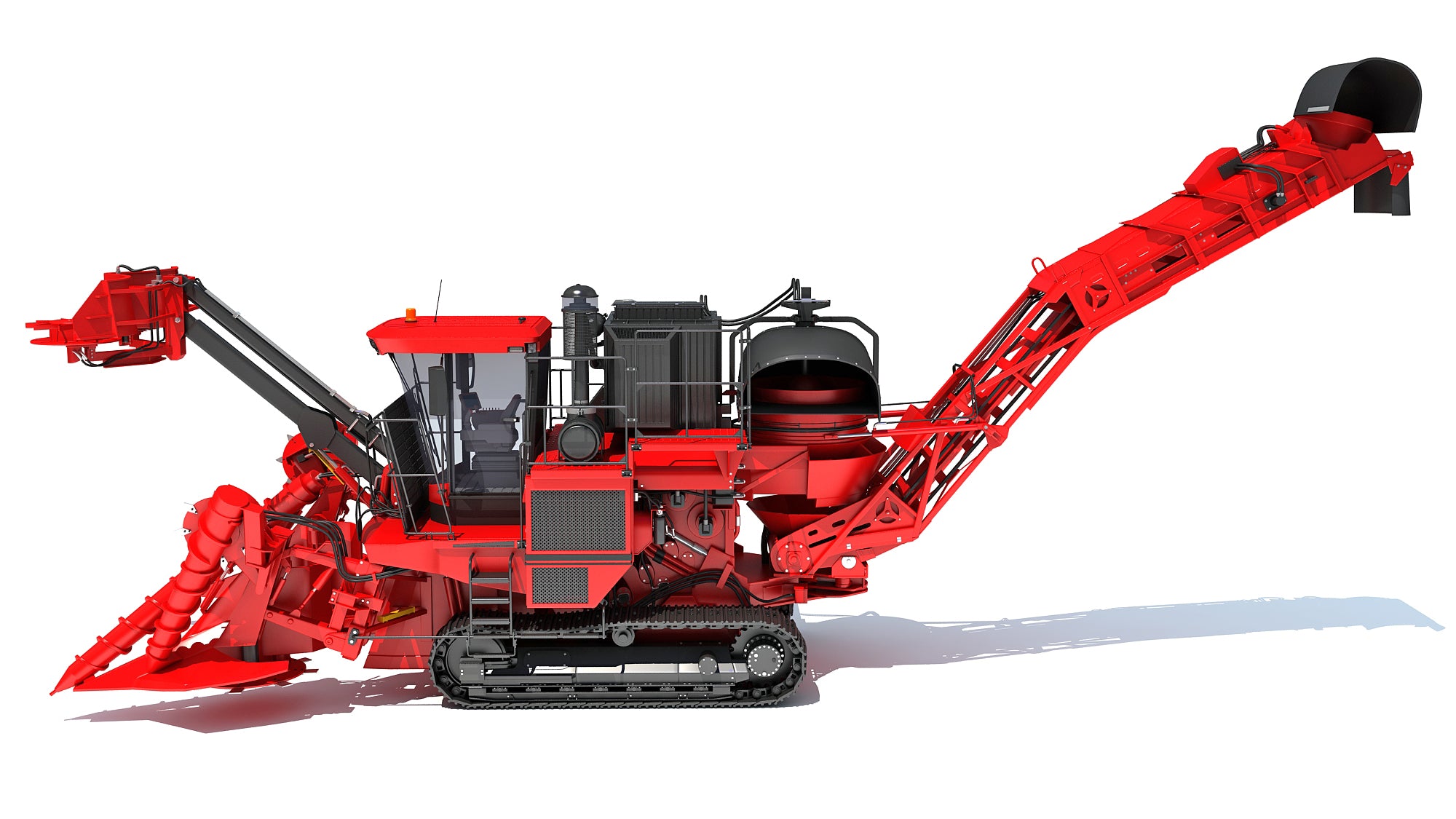 Sugar Cane Harvester 3D Model