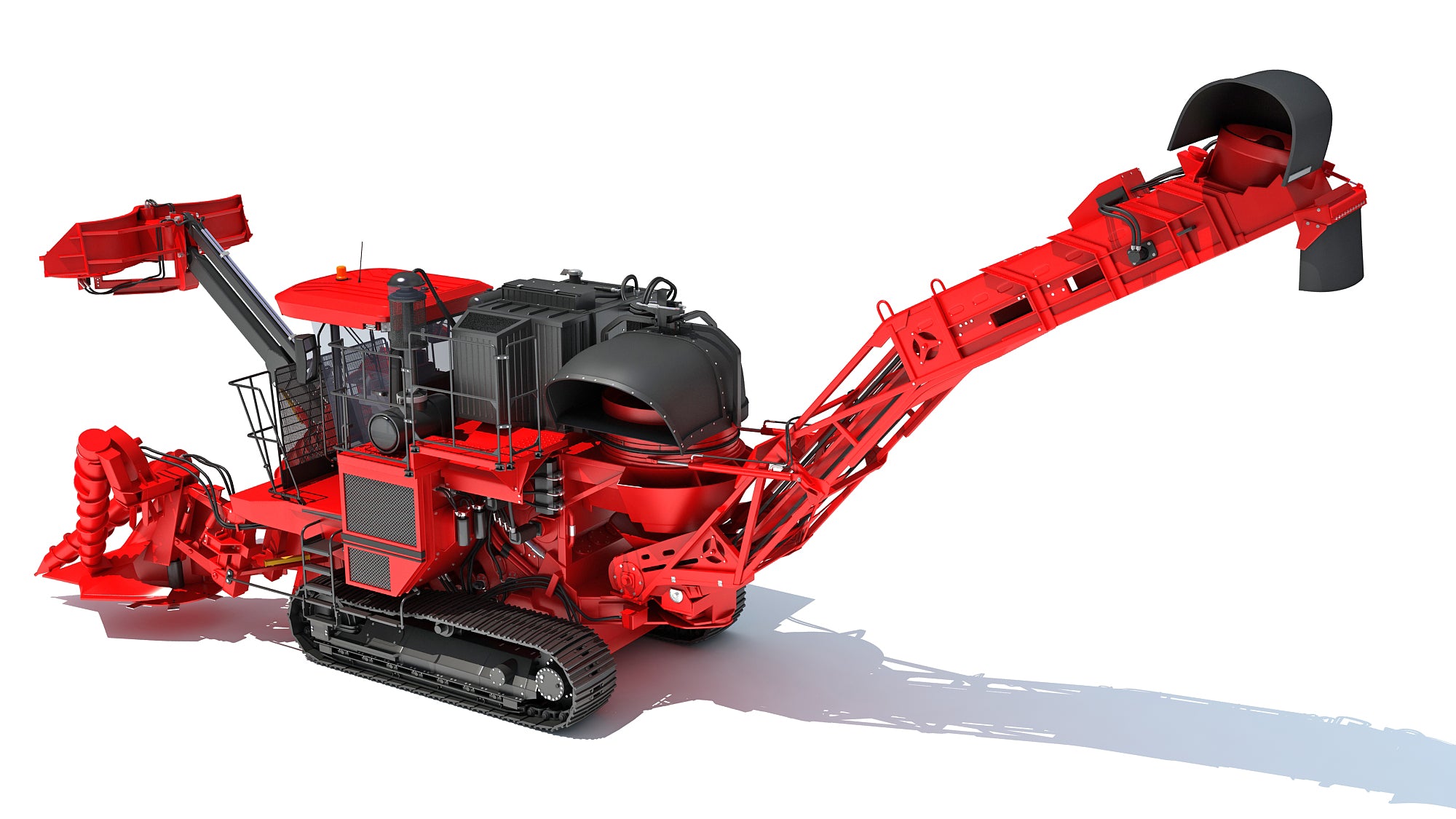 Sugar Cane Harvester 3D Model