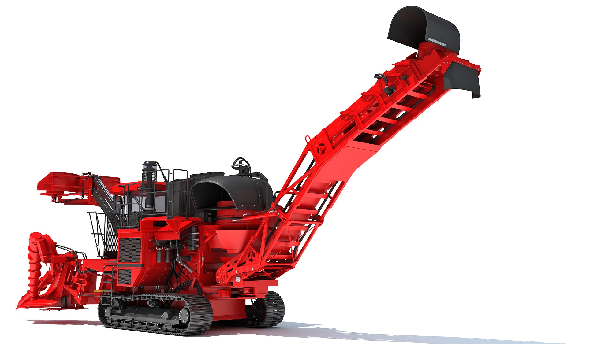 Sugar Cane Harvester 3D Model