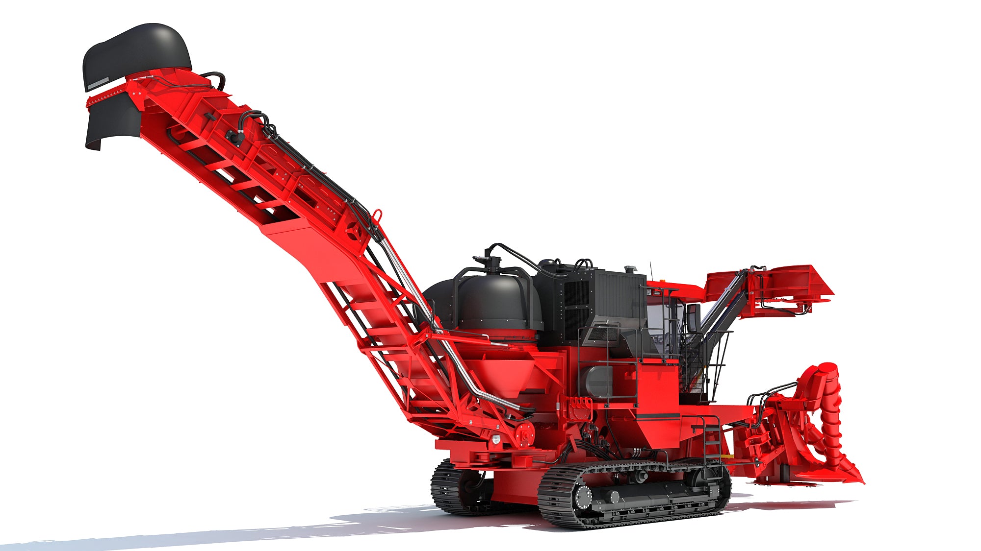 Sugar Cane Harvester 3D Model