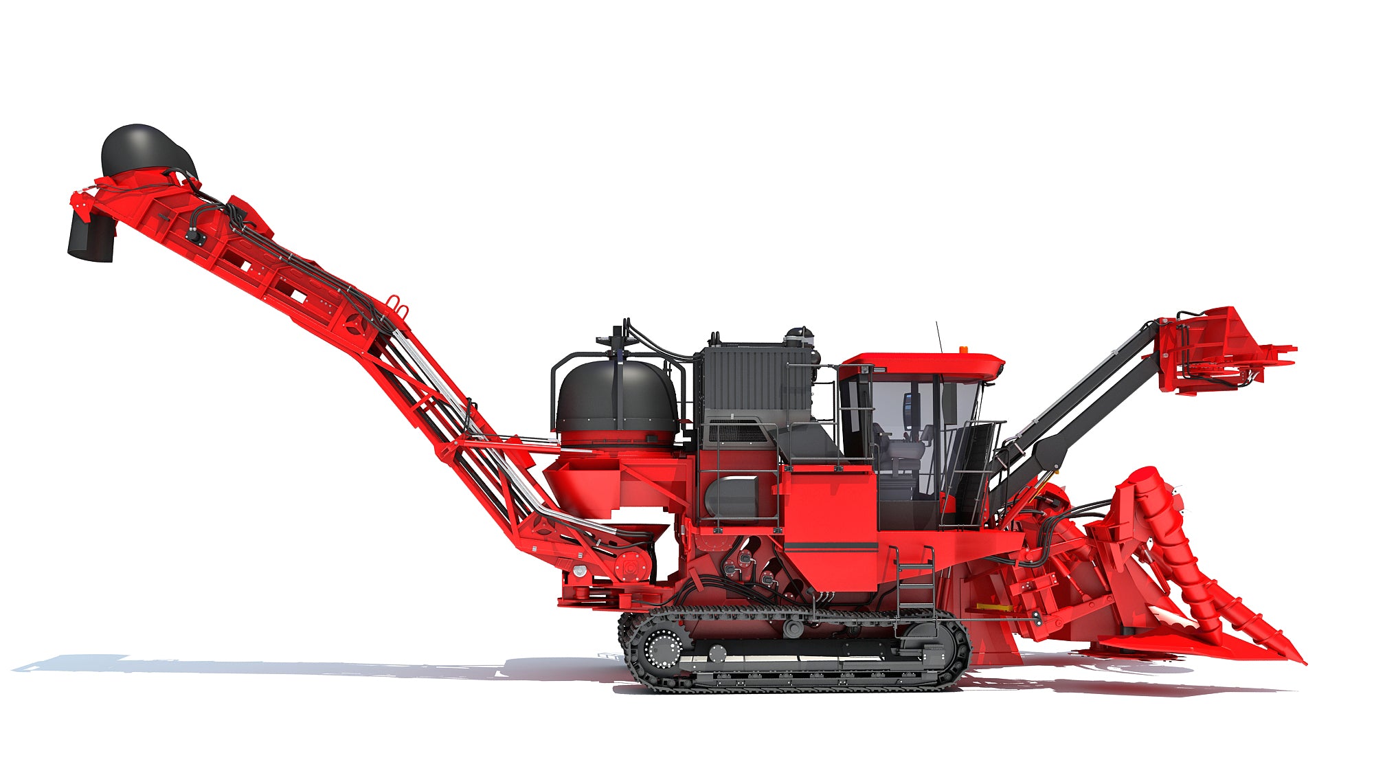 Sugar Cane Harvester 3D Model