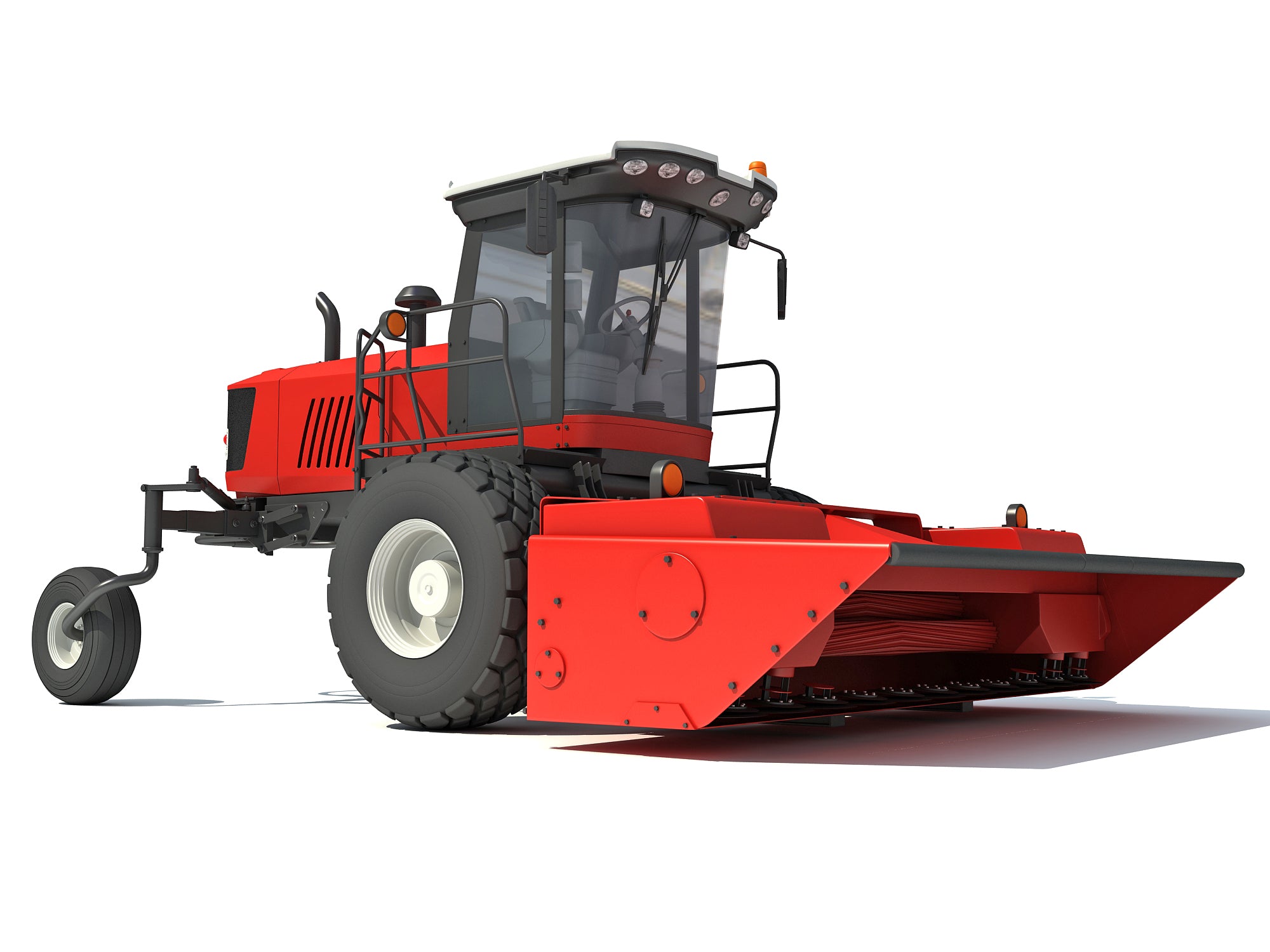 Swather Windrower 3D Model