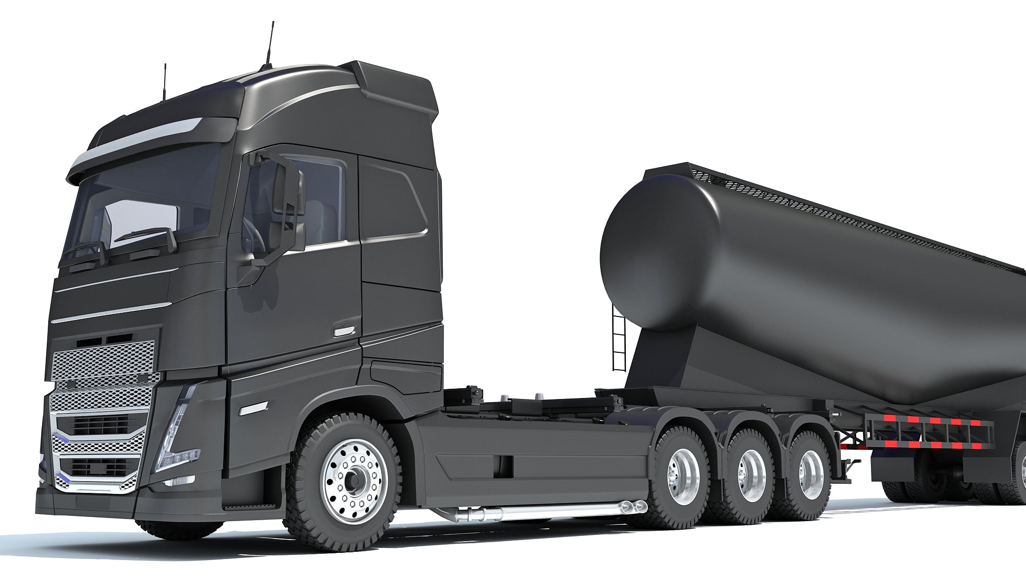 Truck with Tank Trailer