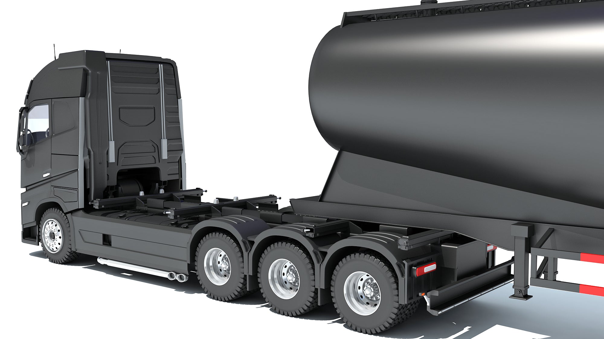 Truck with Tank Trailer
