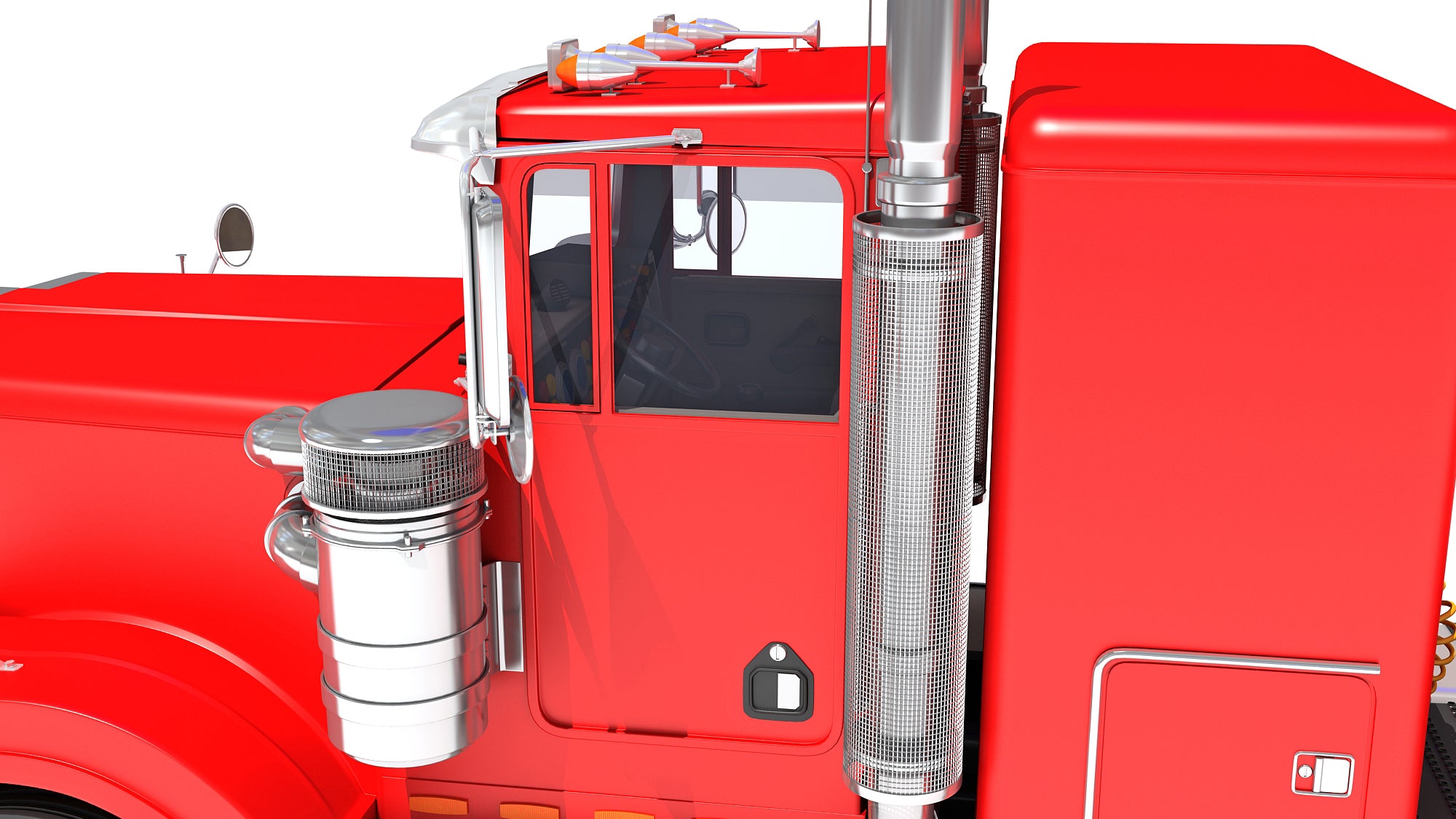 3D Truck with Tank Trailer
