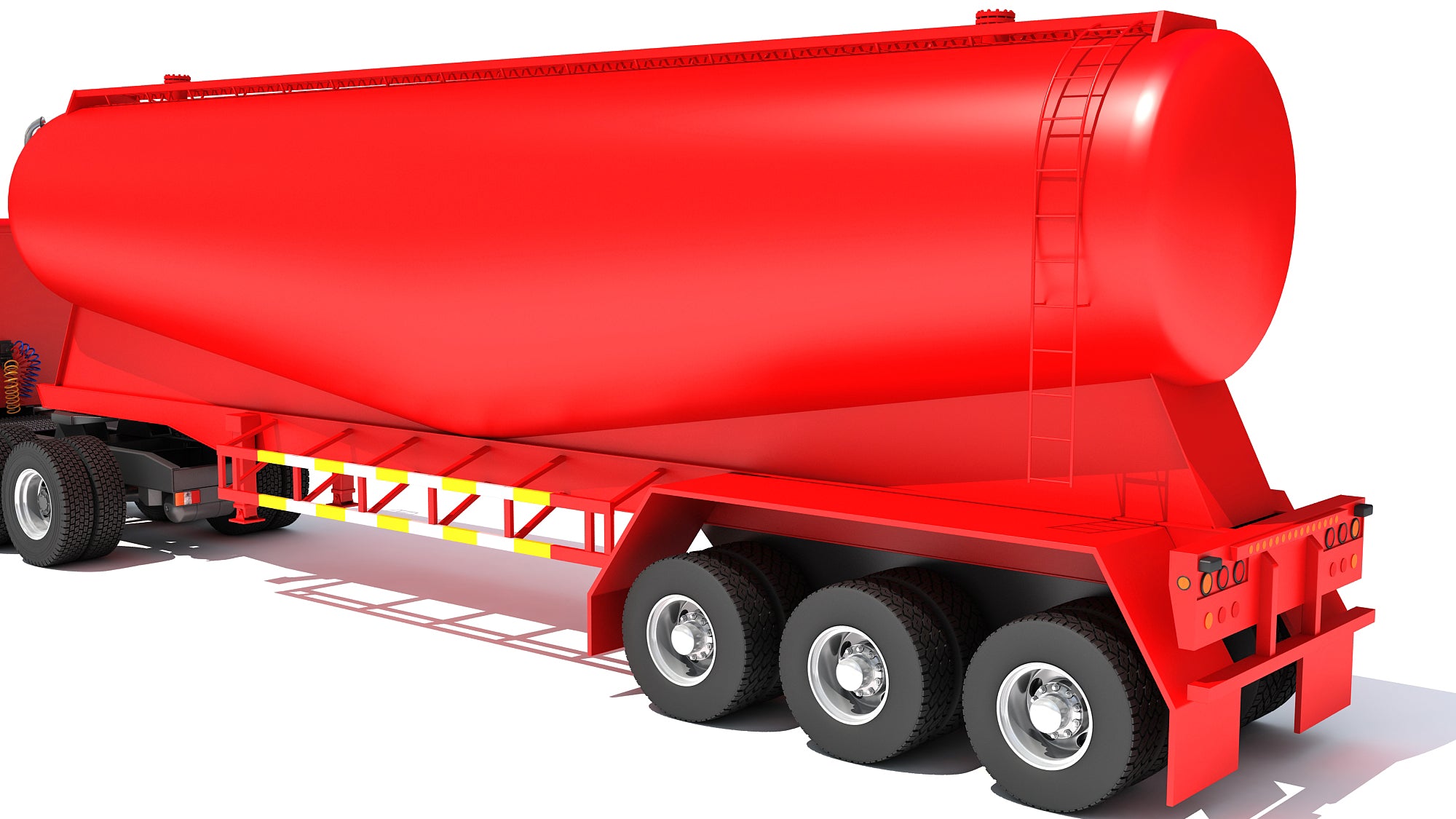 3D Truck with Tank Trailer