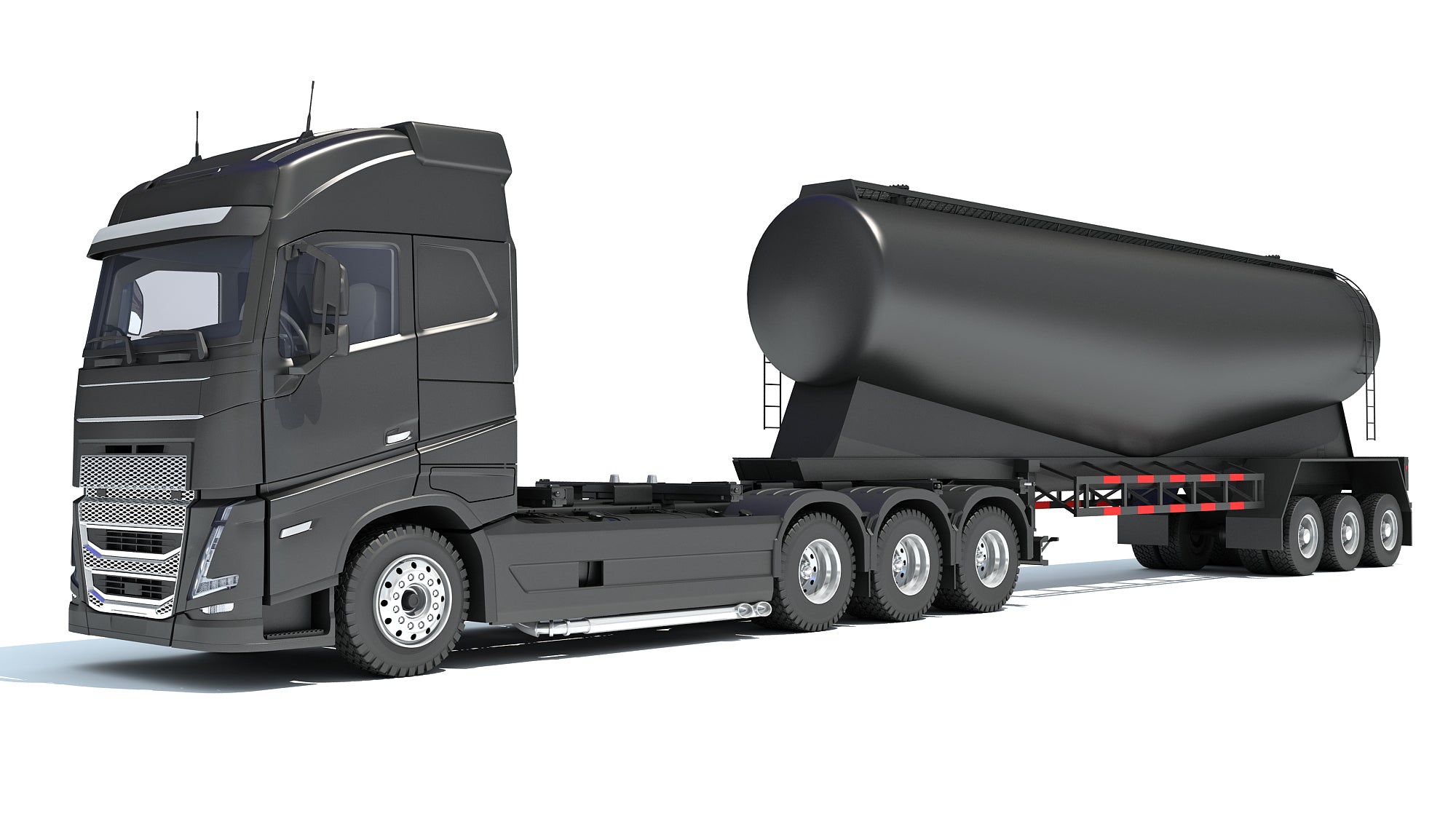 Truck with Tank Trailer