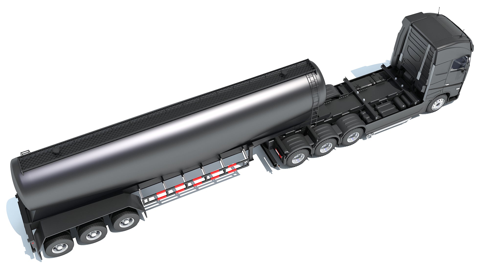 Truck with Tank Trailer
