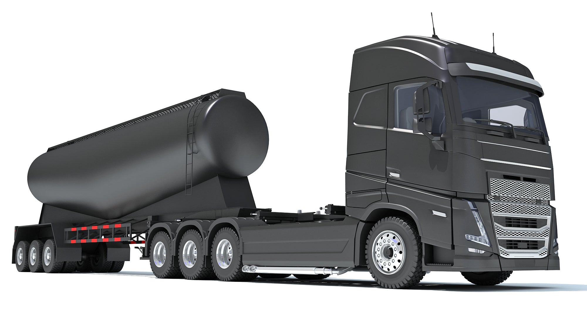 Truck with Tank Trailer