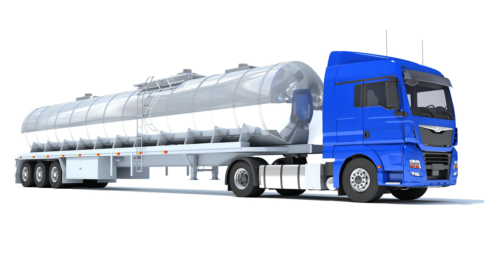 Truck with Tank Semitrailer