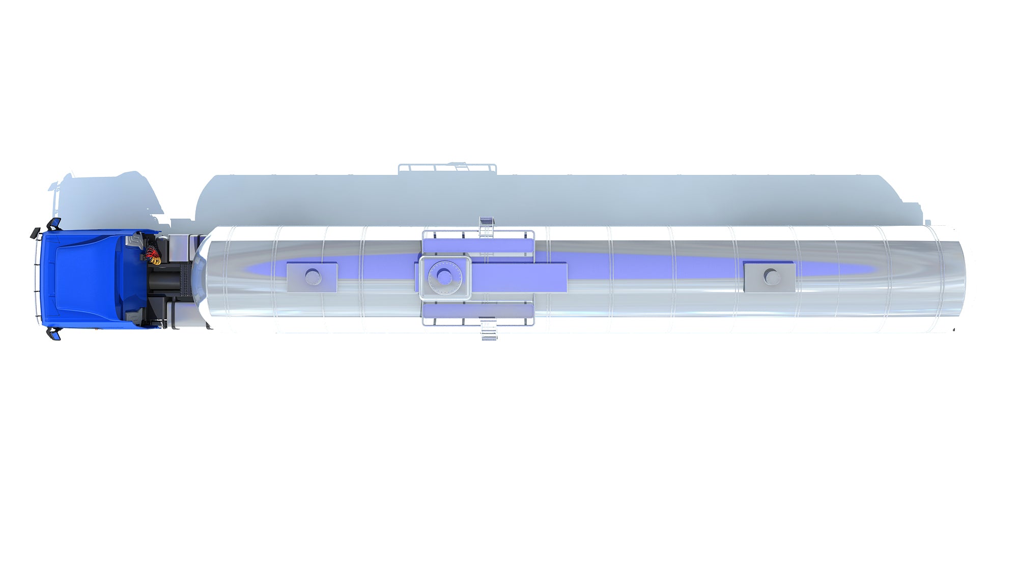 Truck with Tank Semitrailer