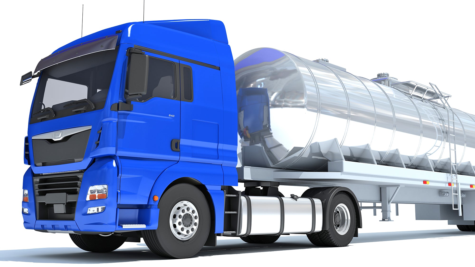 Truck with Tank Semitrailer