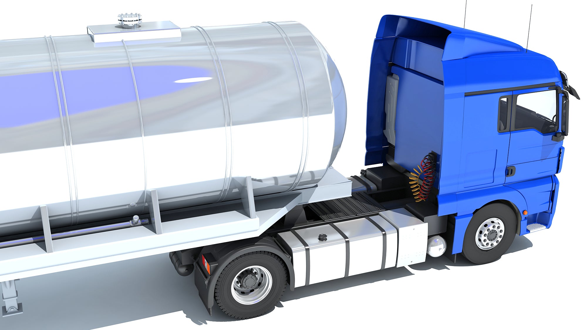 Truck with Tank Semitrailer