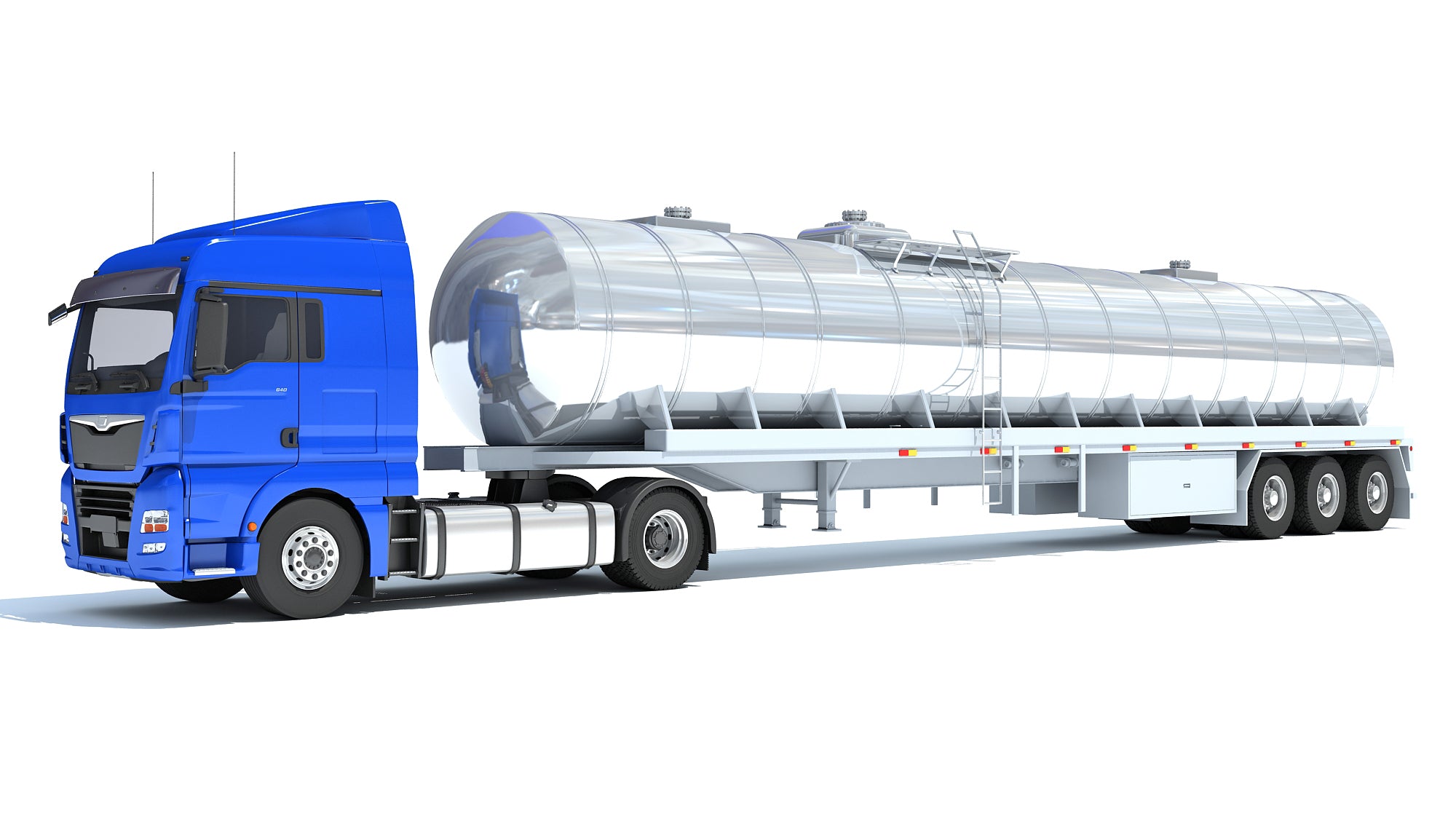 Truck with Tank Semitrailer