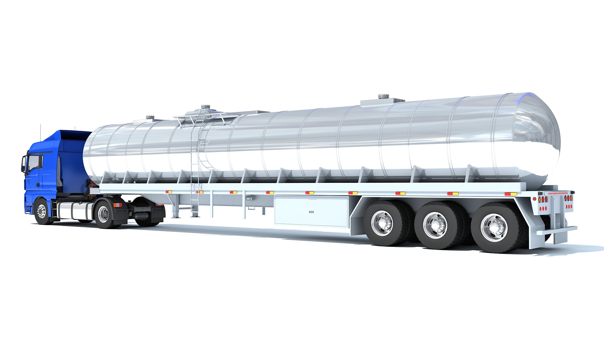 Truck with Tank Semitrailer