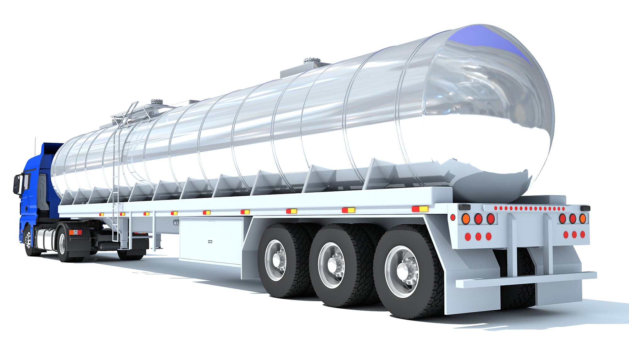 Truck with Tank Semitrailer