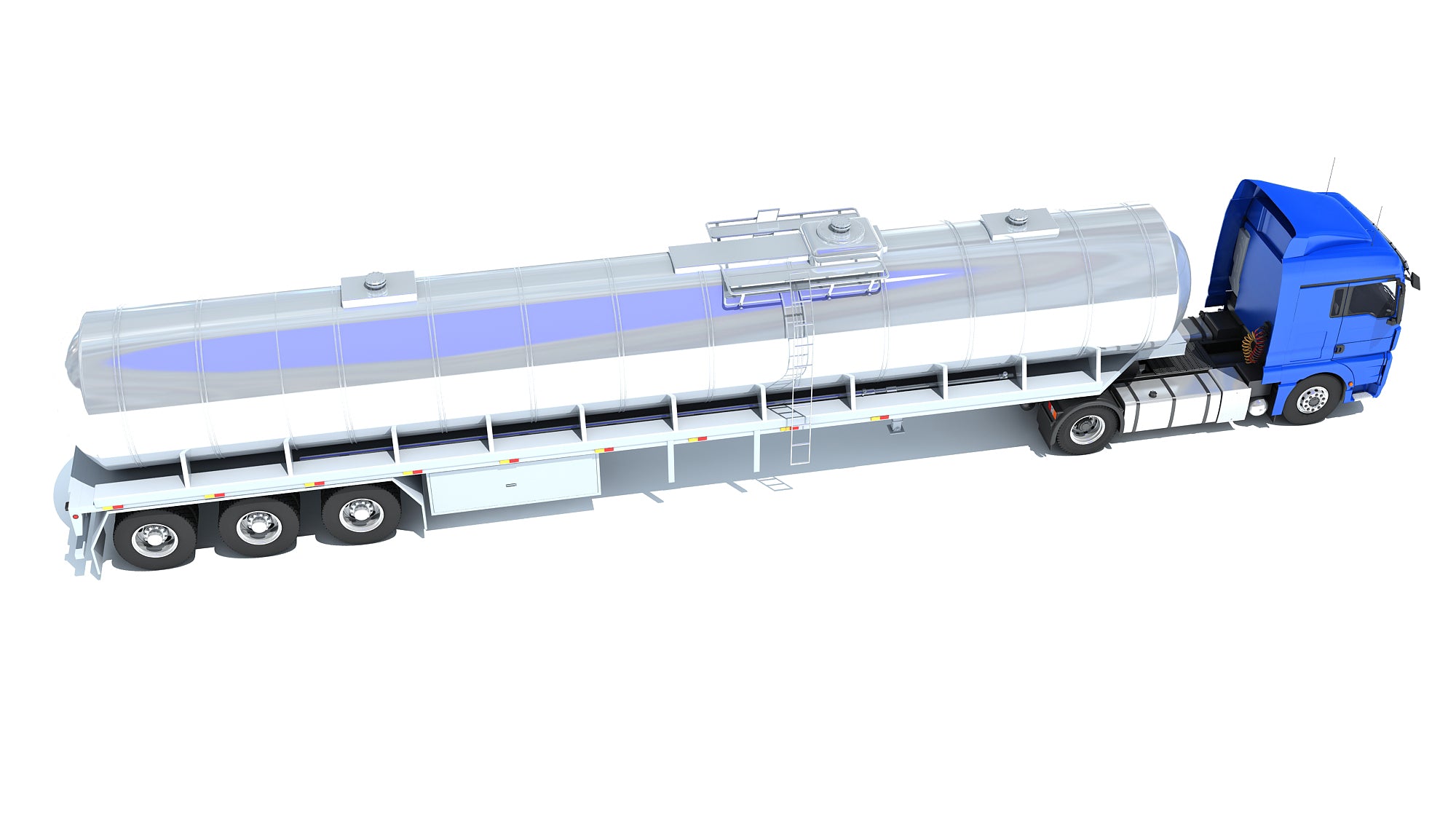 Truck with Tank Semitrailer