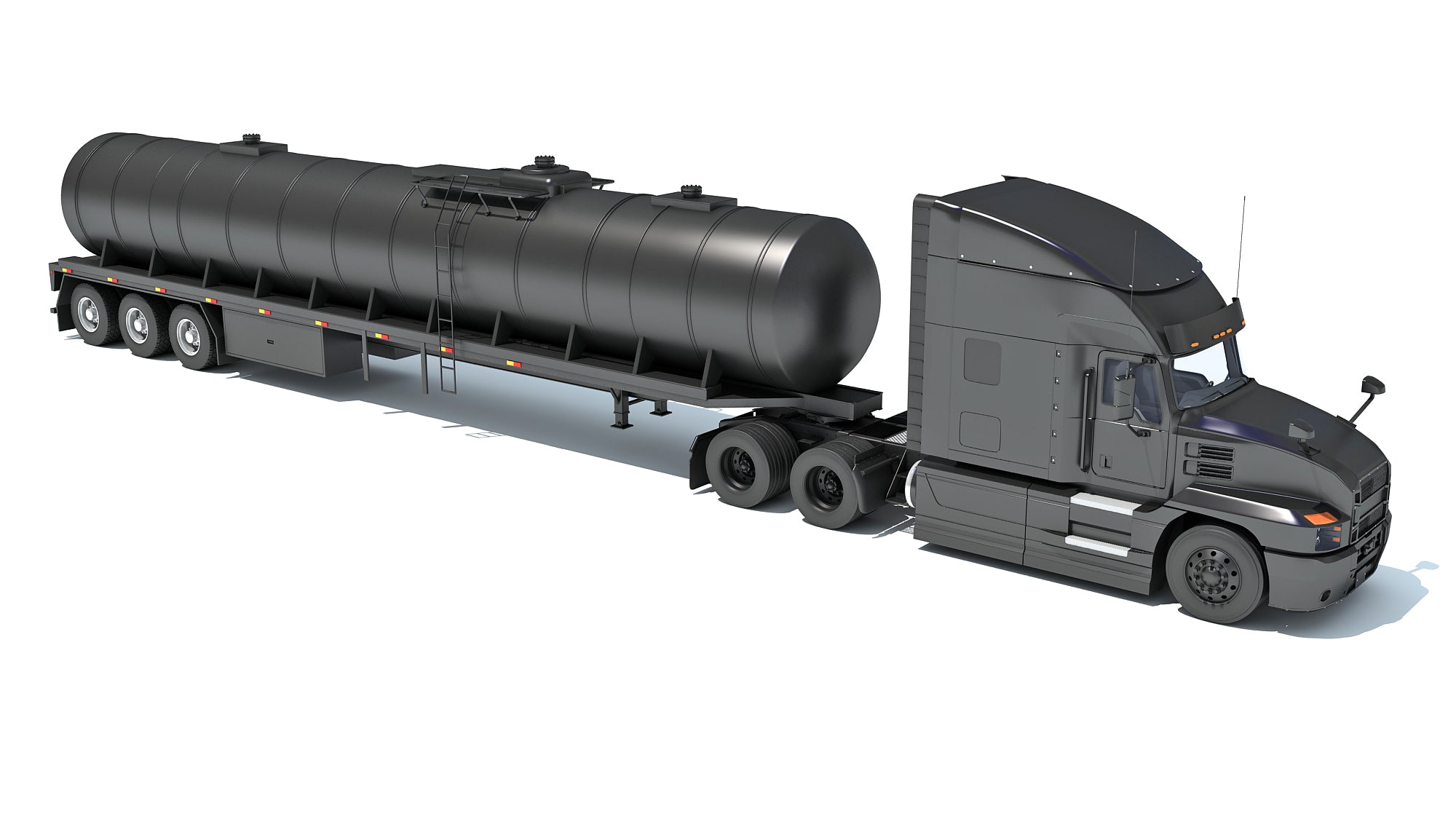 Truck with Tank Semitrailer