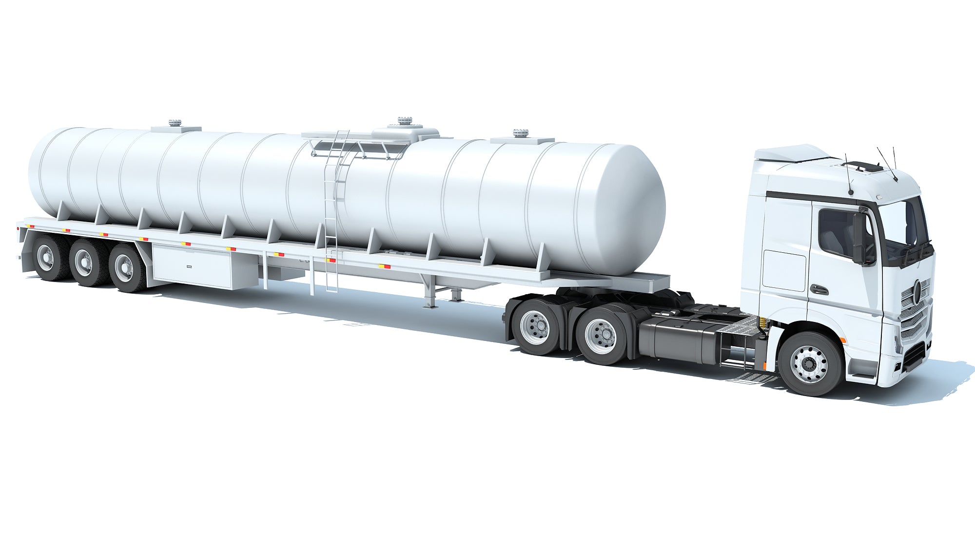Truck with Tank Semitrailer
