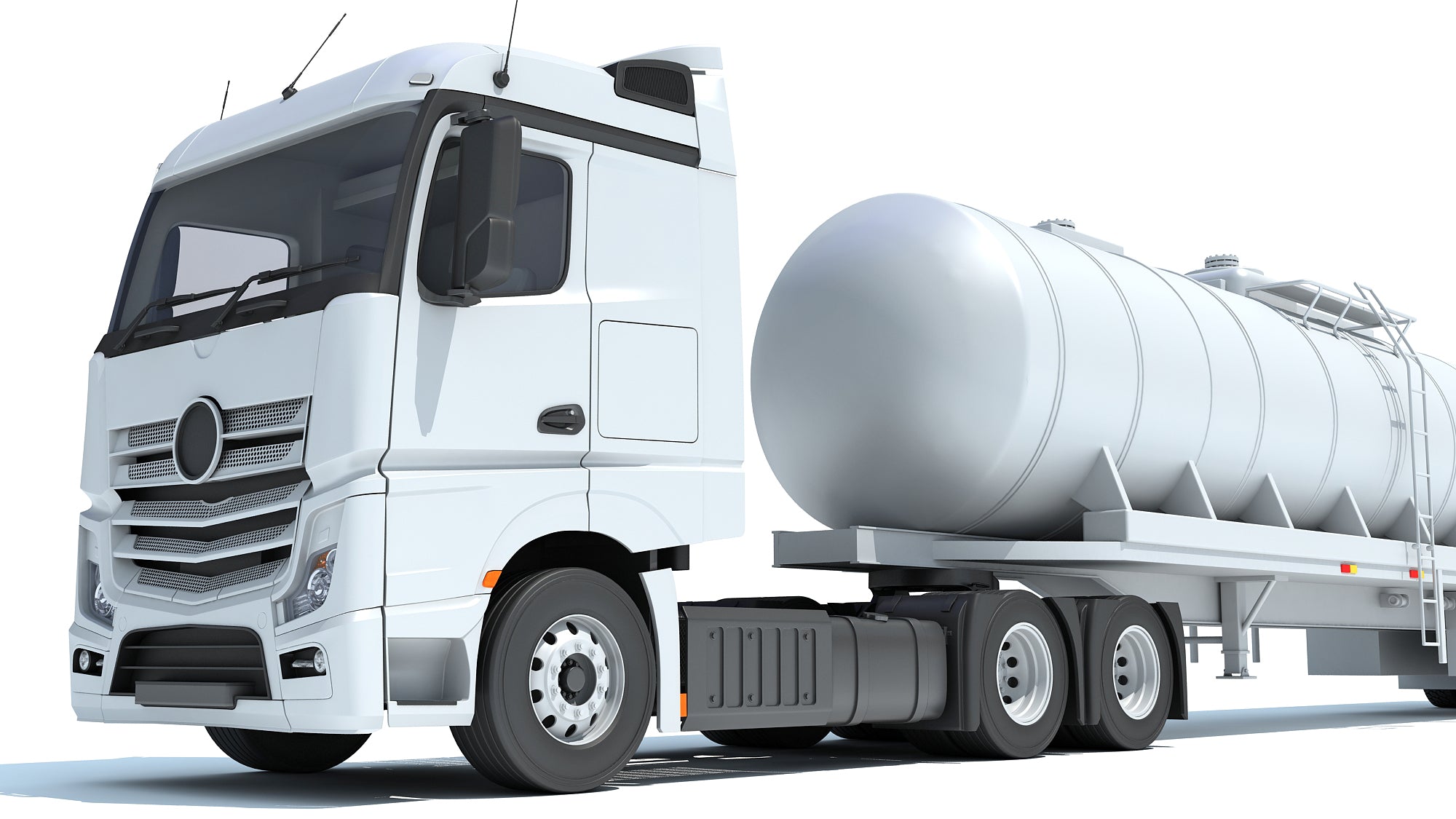 Truck with Tank Semitrailer
