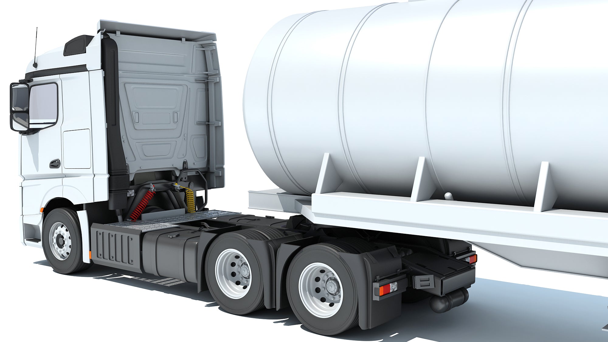 Truck with Tank Semitrailer
