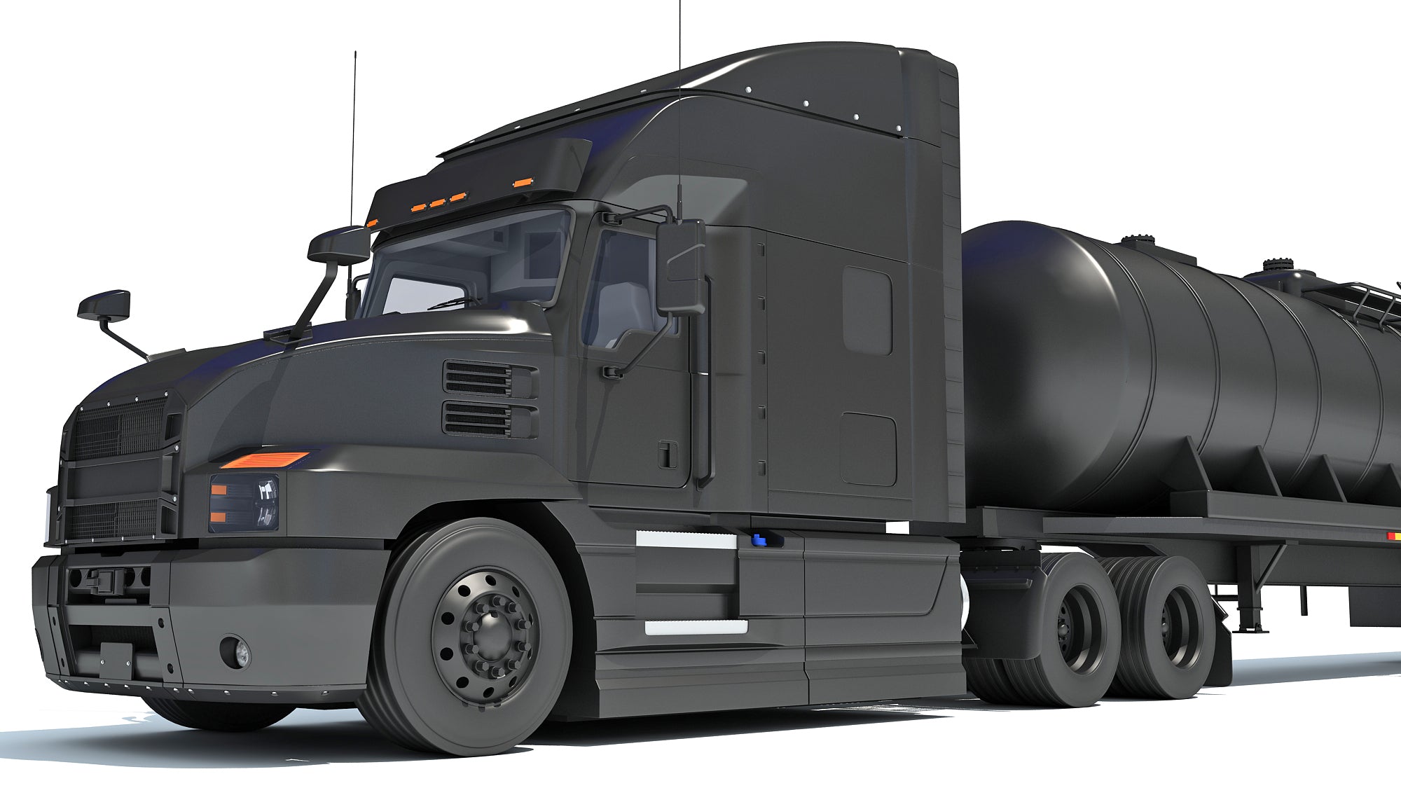 Truck with Tank Semitrailer