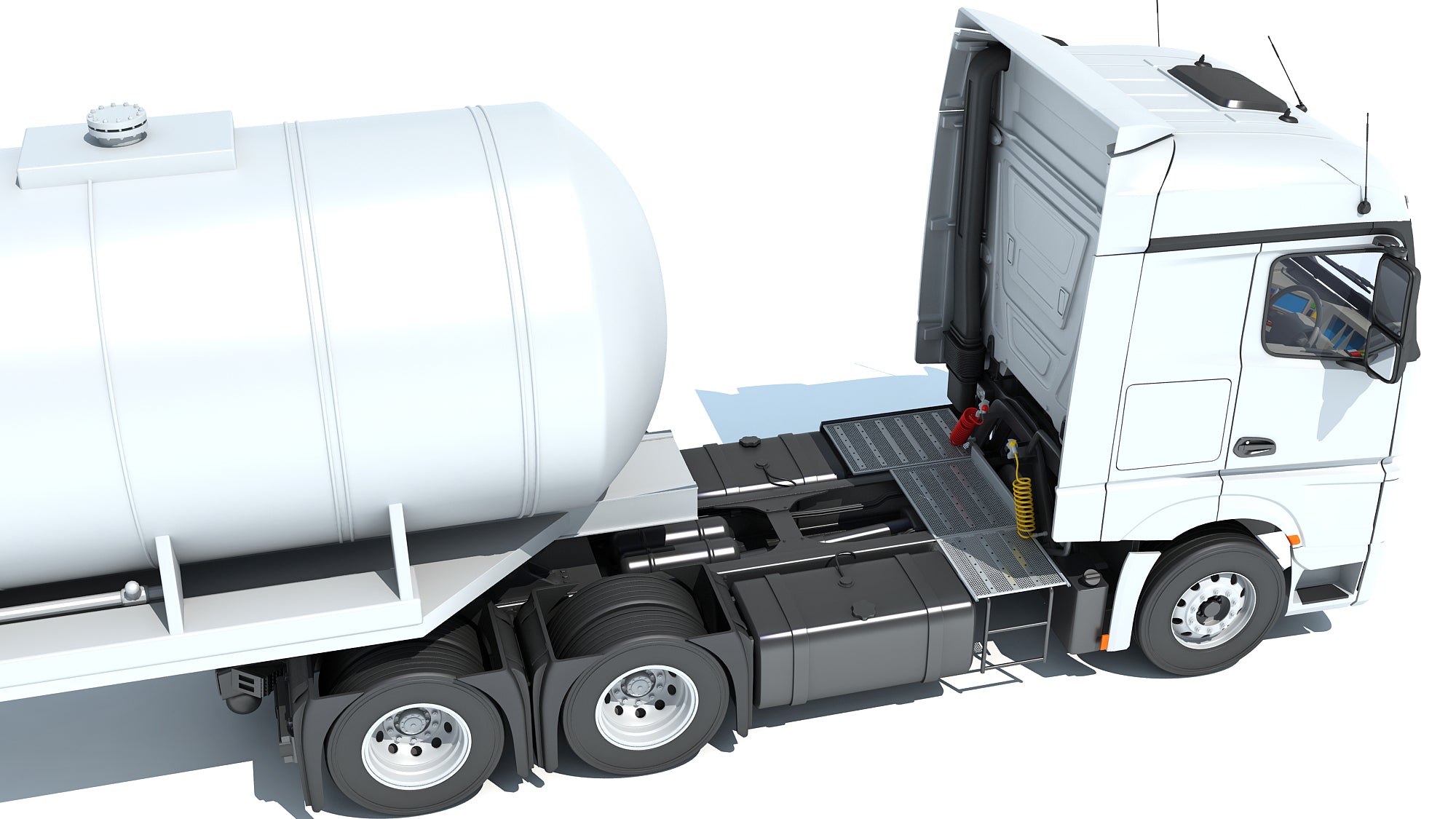 Truck with Tank Semitrailer
