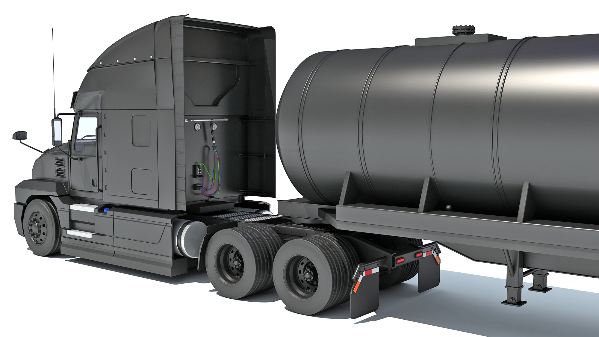 Truck with Tank Semitrailer