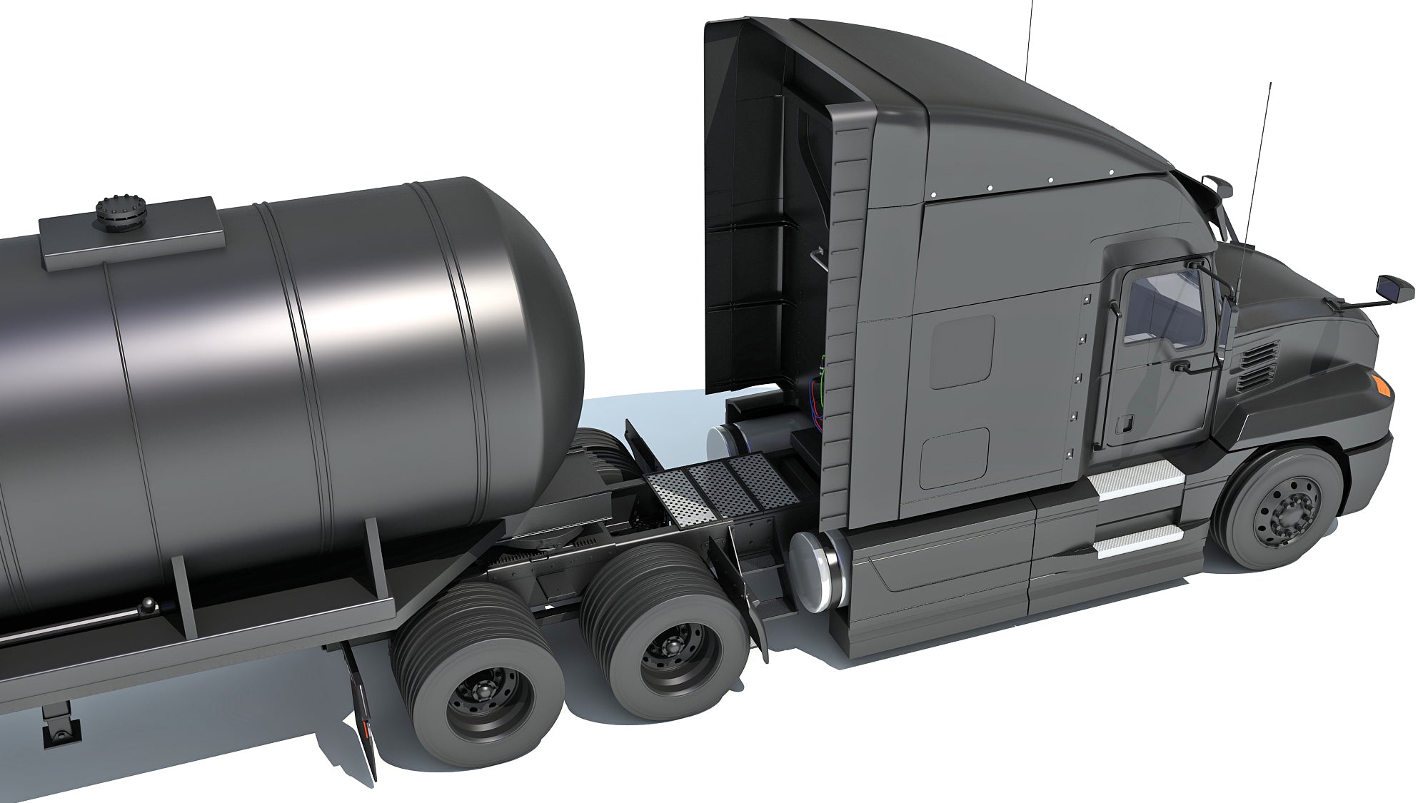 Truck with Tank Semitrailer
