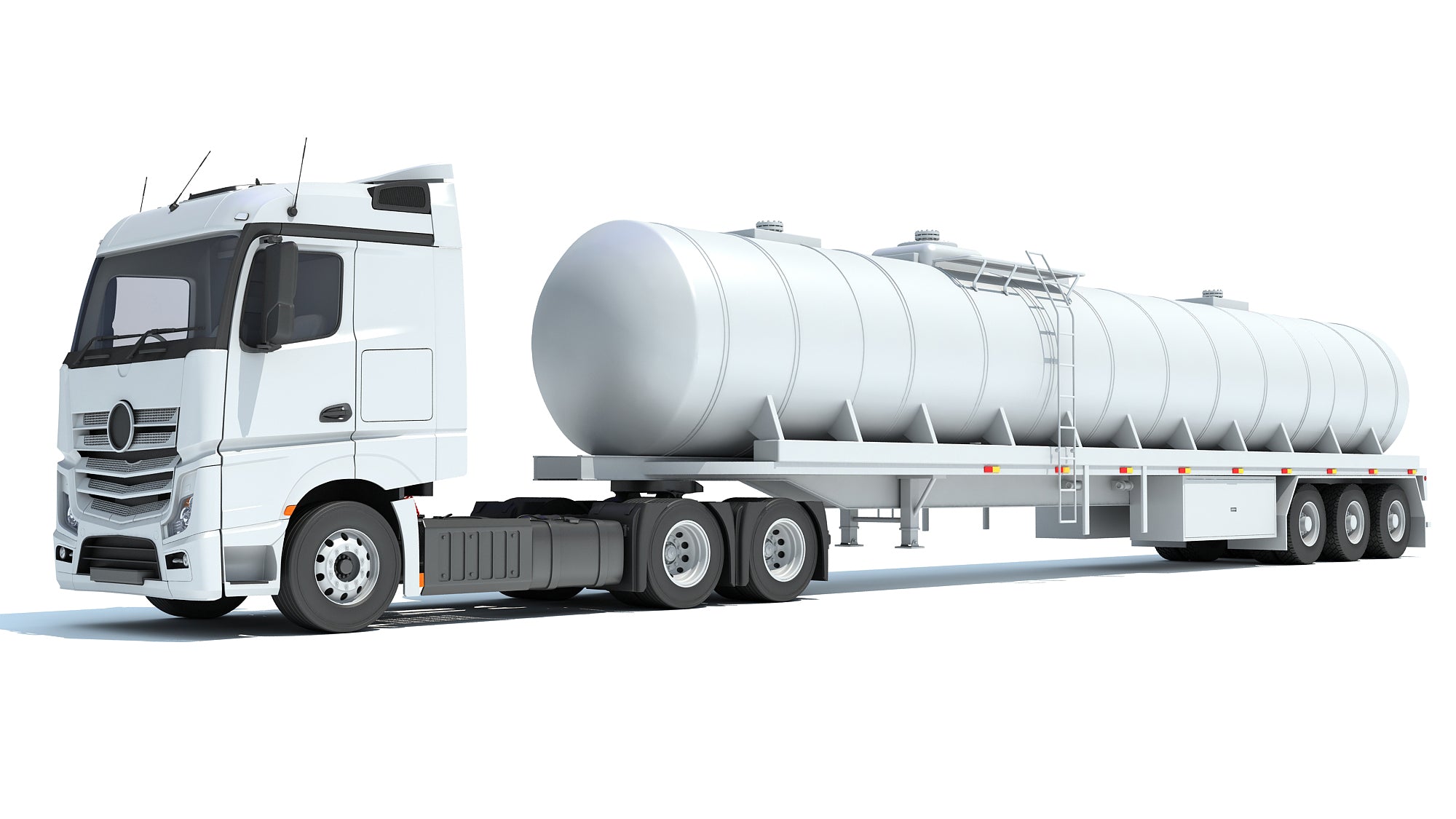 Truck with Tank Semitrailer