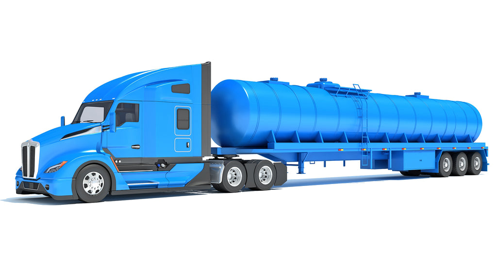 Truck with Tank Semitrailer