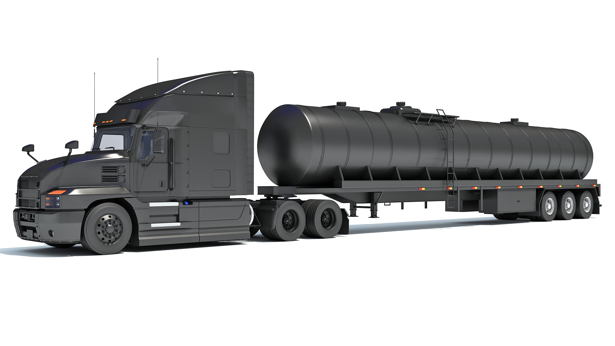 Truck with Tank Semitrailer